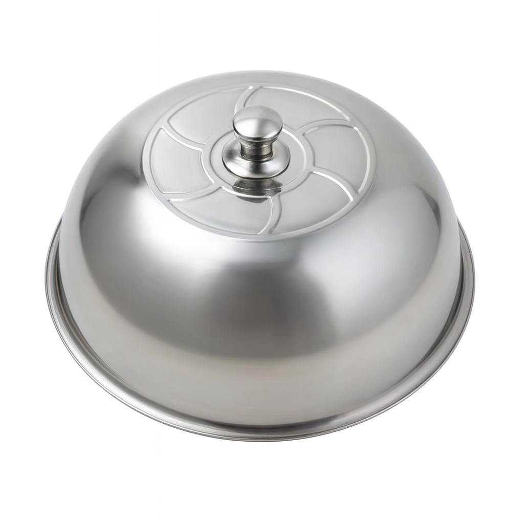 Couvercle haut rond en acier inoxydable