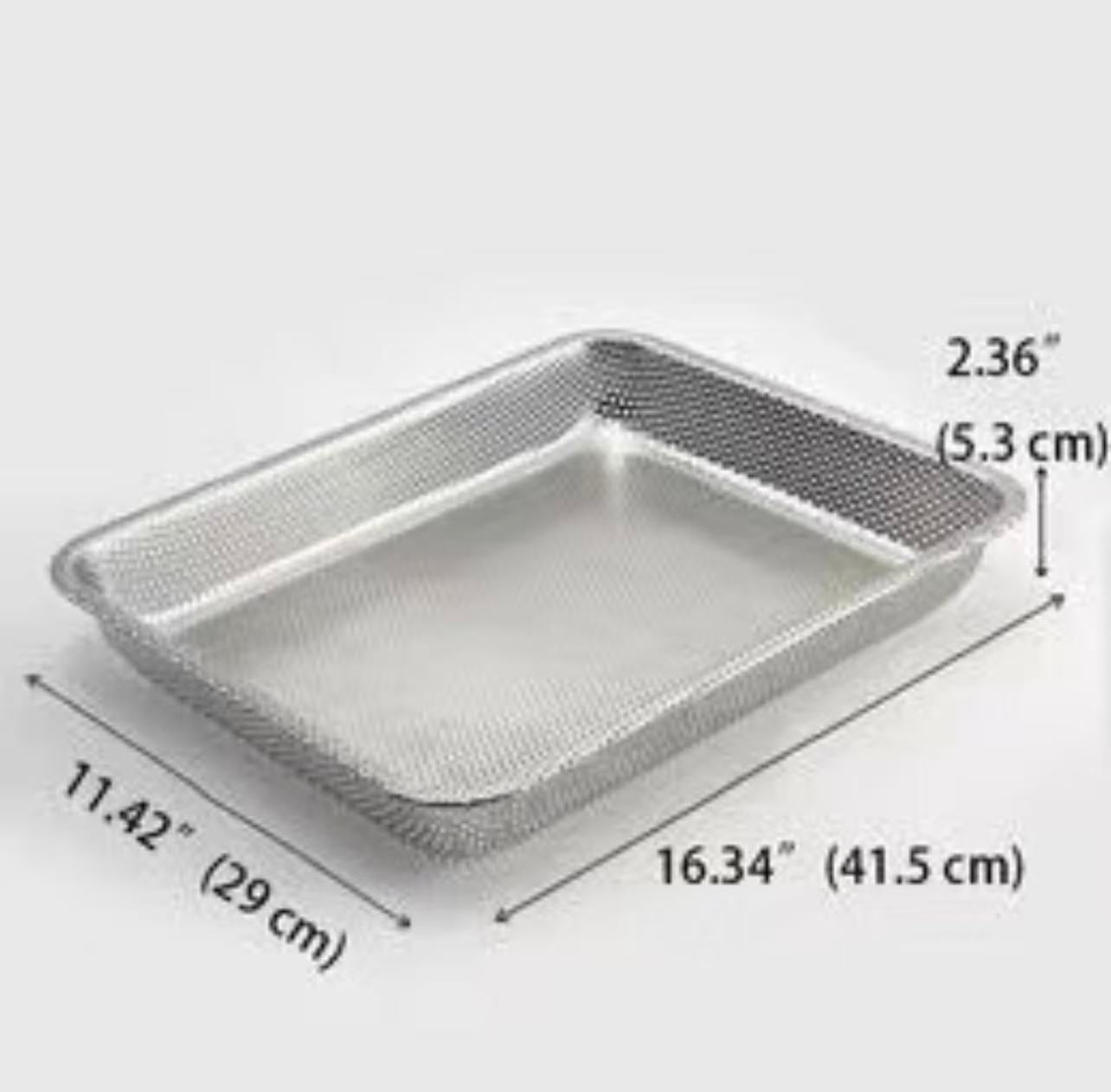 CHEFCO, SST-165P，16.3"L Perforated Stainless Steel Tray - Chefcoca