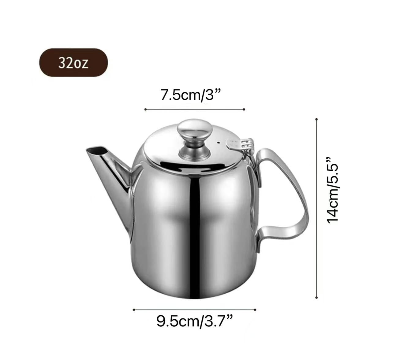 Théière en acier inoxydable (32-70 oz)