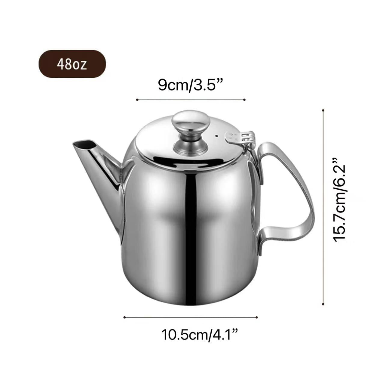 Théière en acier inoxydable (32-70 oz)