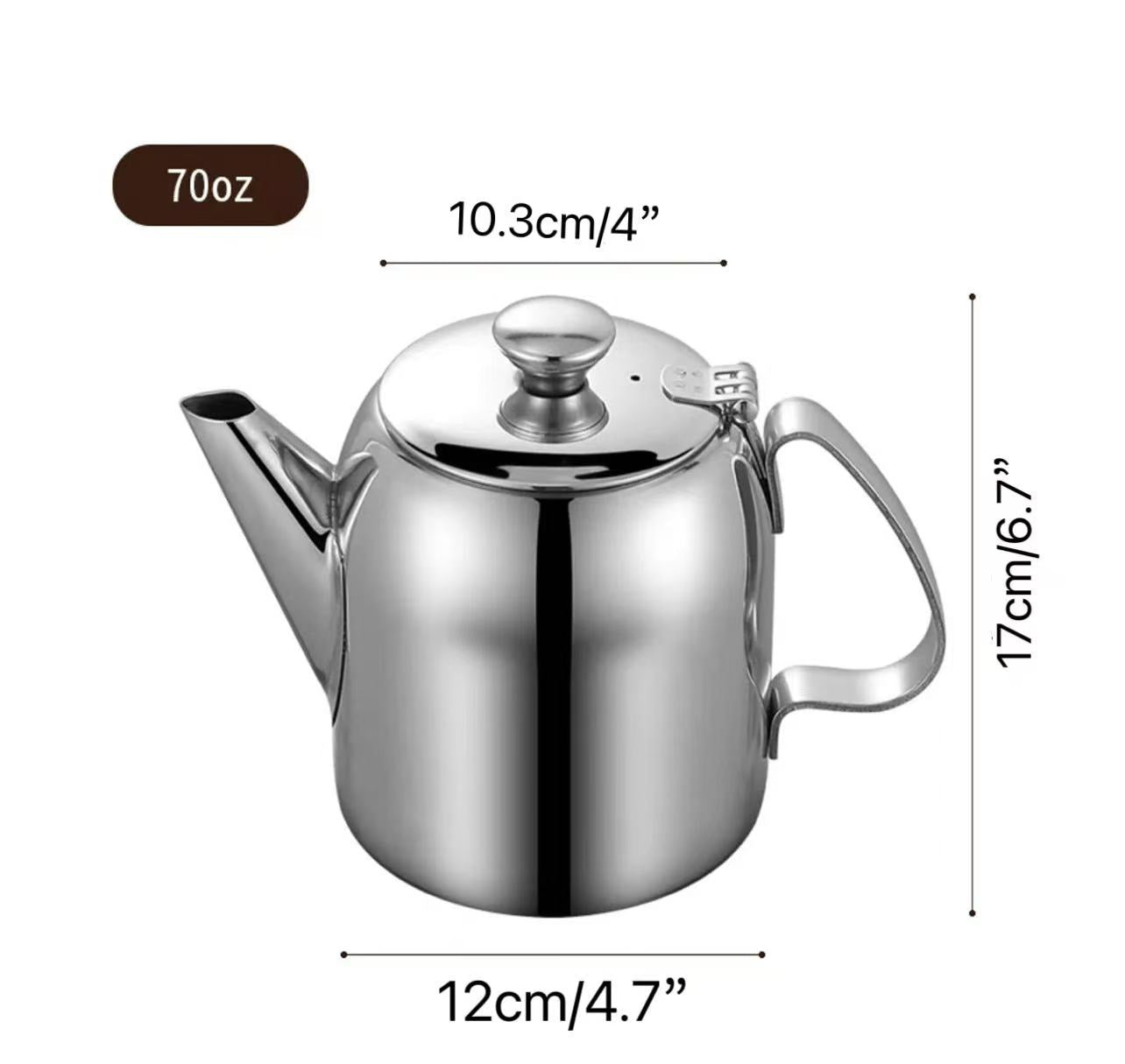 Théière en acier inoxydable (32-70 oz)