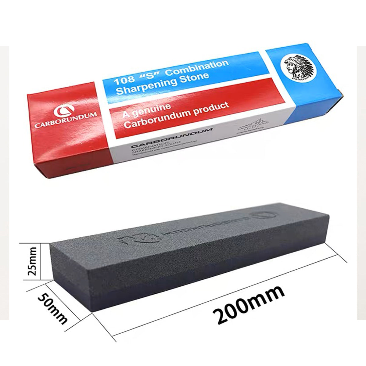 CHEFCO,ST-205,Carborundum Combination Double-Sided Sharpening Stone #400/#600,Small - Chefcoca
