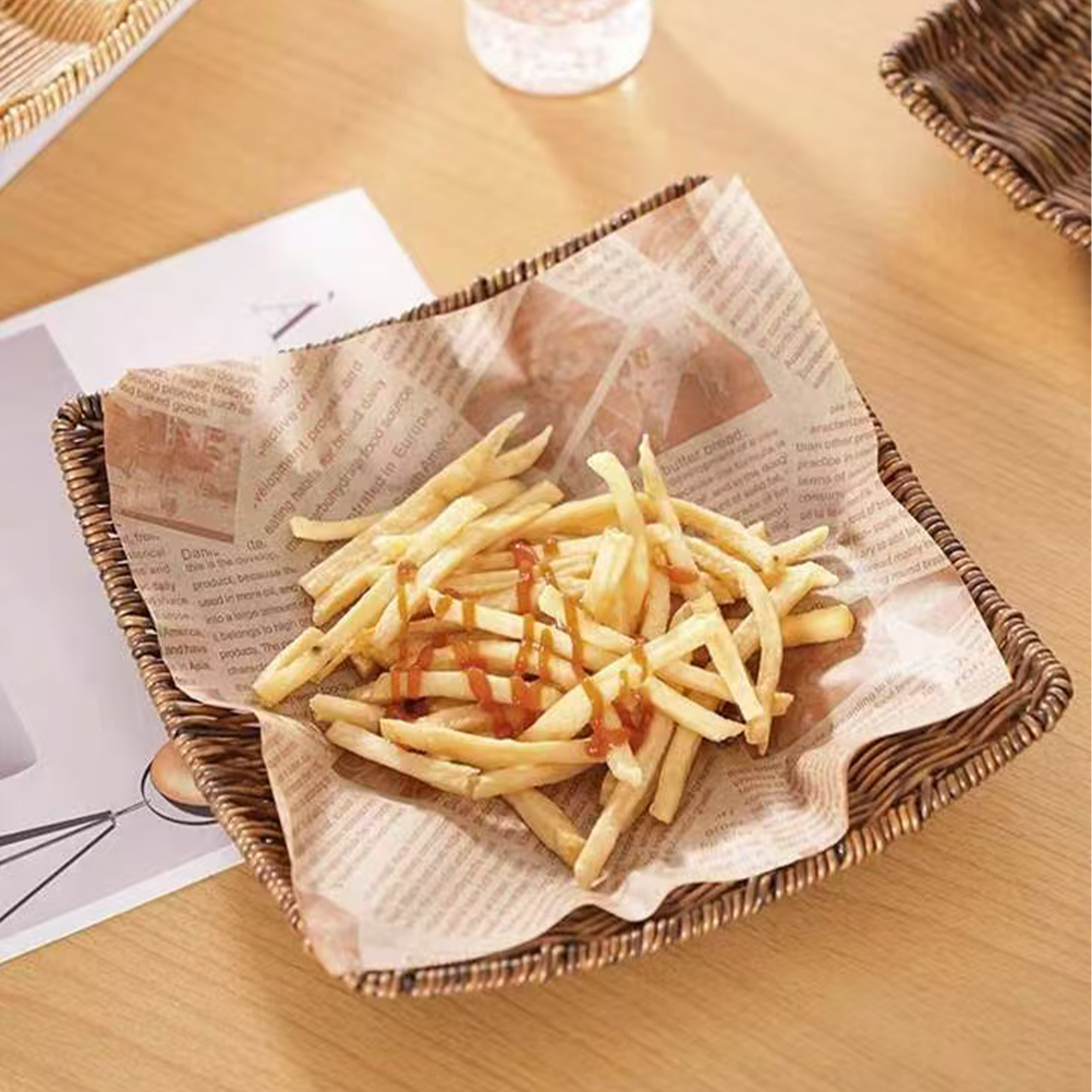 CHEFCO, SWB-212105/HT-721, Panier de rangement carré tressé