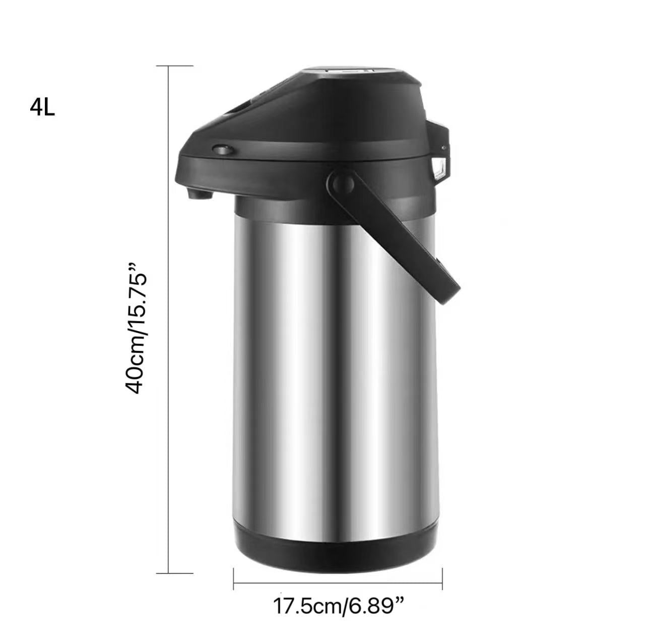 Thermos à pompe à vide à double paroi en acier inoxydable pour airpot