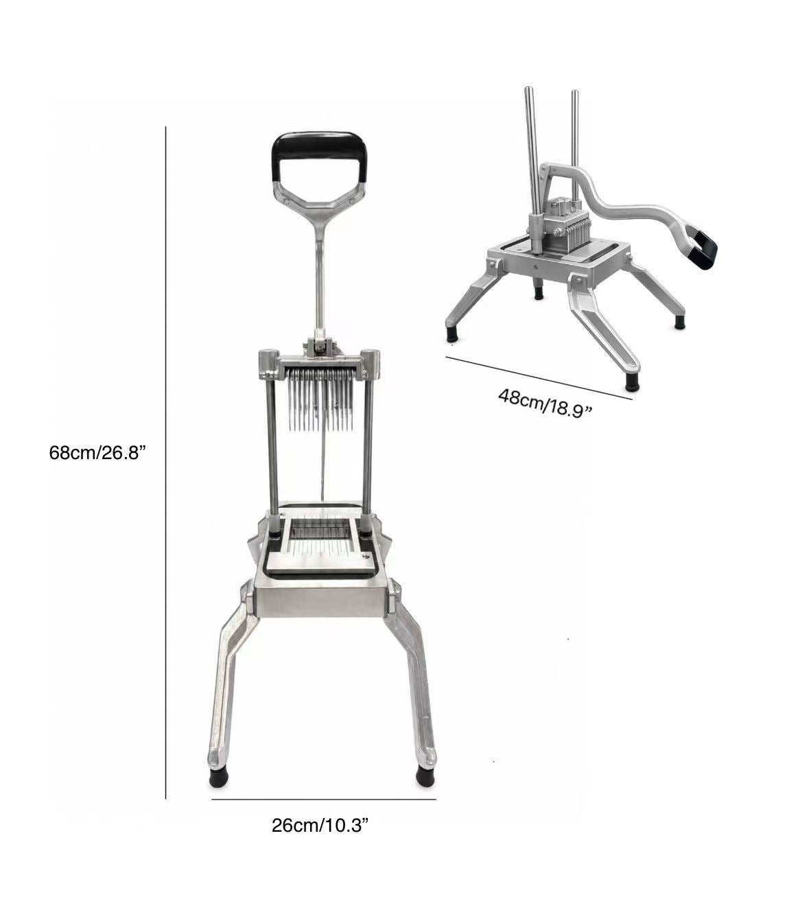 CHEFCO,VS-188, Countertop Manual Onion Slicer/ Fruit And Vegetable Slicer With 3/16" Cutter Blade - Chefcoca