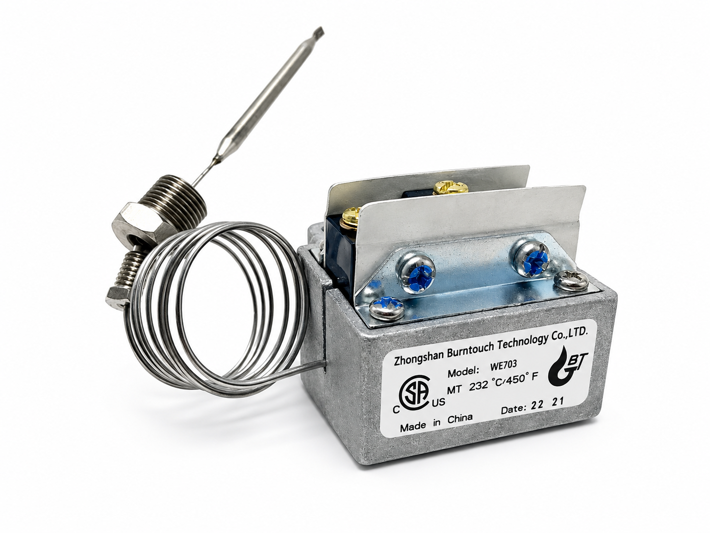 CHEFCO,WE703, Thermostat Part for Gas Fryers, 232C/450F  (FINAL SALE, NO RETURN OR EXCHANGE) - Chefcoca
