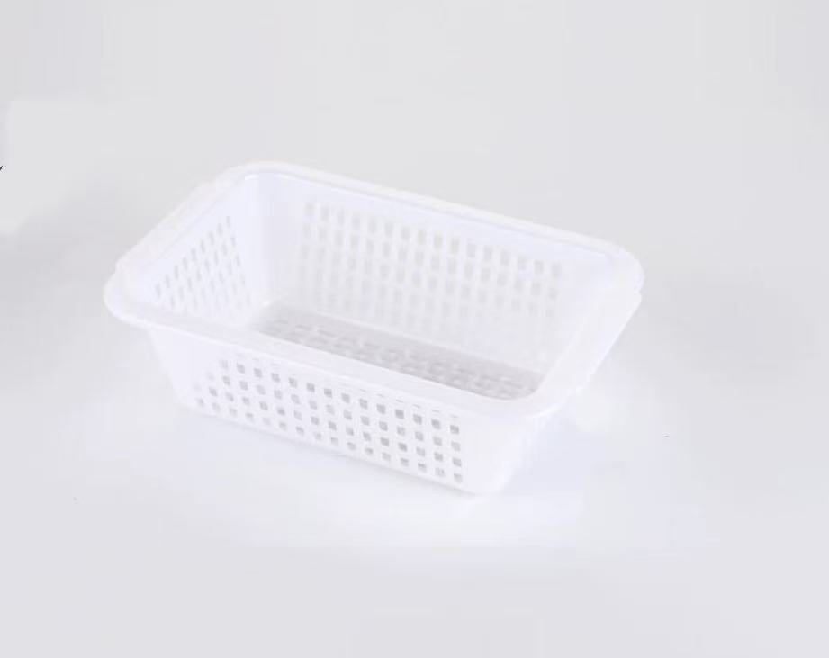 CHEFCO,WH21, 9.2" Plastic Square Vegetable Wash Baskets (Small Grid)-White - Chefcoca
