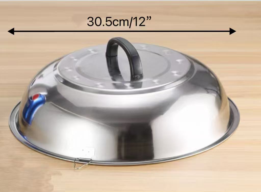 Housse de wok en acier inoxydable - 17-3/4"