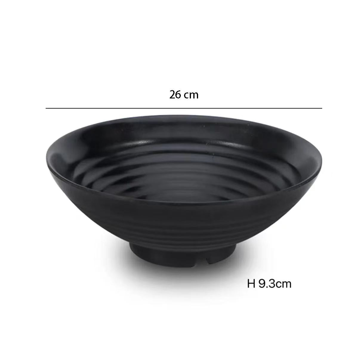 CHEFCO, WT5092,Linear Pattern Non-slip Melamine Bowl(Dia 26cm/10.2" x H 9.3cm/3.7") - Chefcoca
