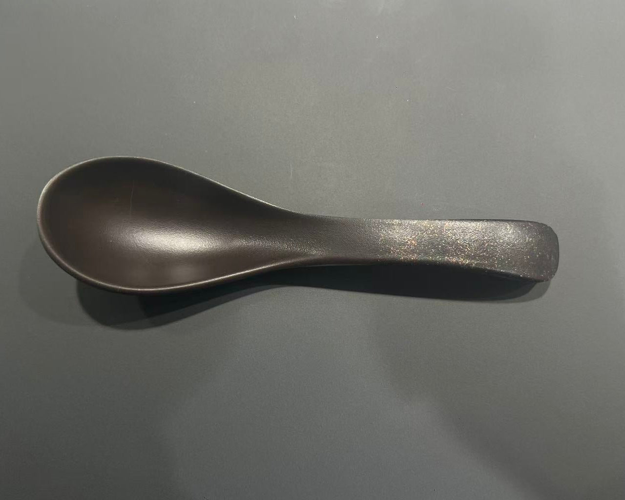 CHEFCO, WTS09DB,Melamine Dark Brown Spoon with Golden Dots - Chefcoca
