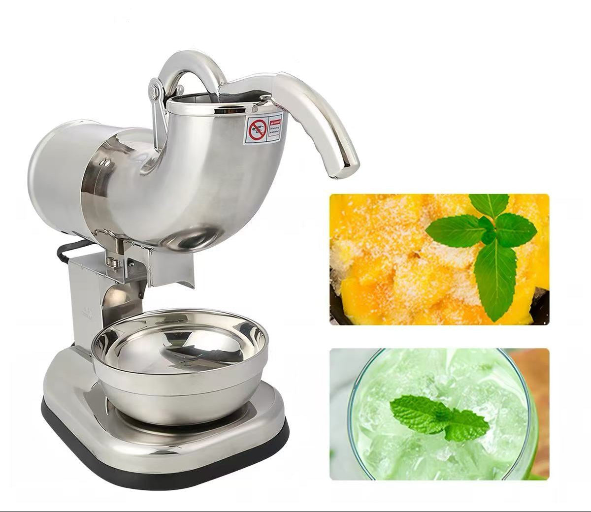 CHEFCO,ZY-SB114, Stainless Steel Ice Crusher ,110v/60HZ,200w, 41X25X43cm (ICE-01) - Chefcoca