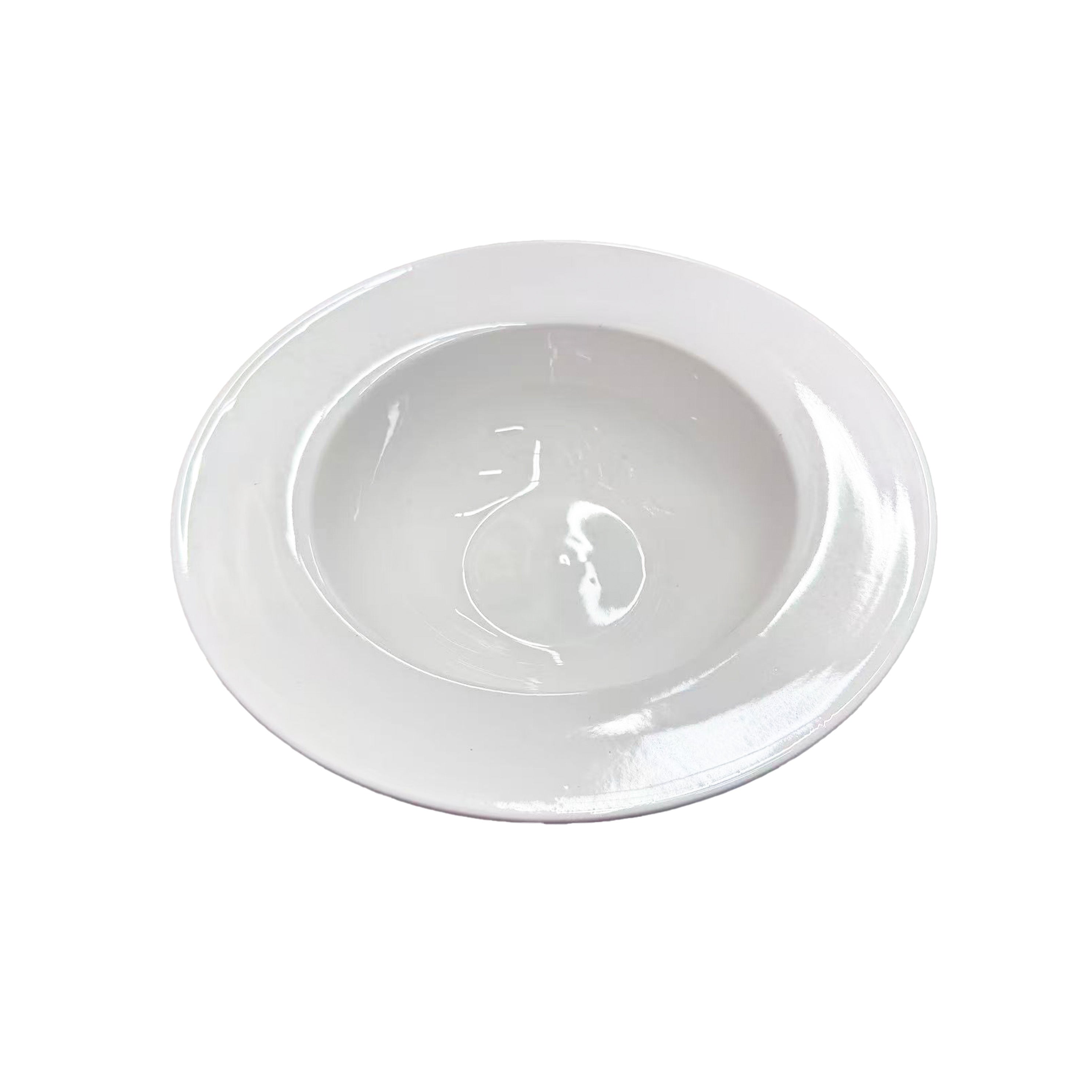 Chefco, 7.5" round Coupe Plate - Ceramic, White (PT00170)