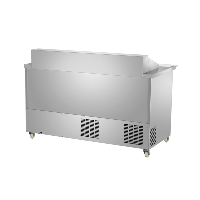 Sub-equip, 60" Mega Top Cooler Sandwich Prep Table with 4 Drawers