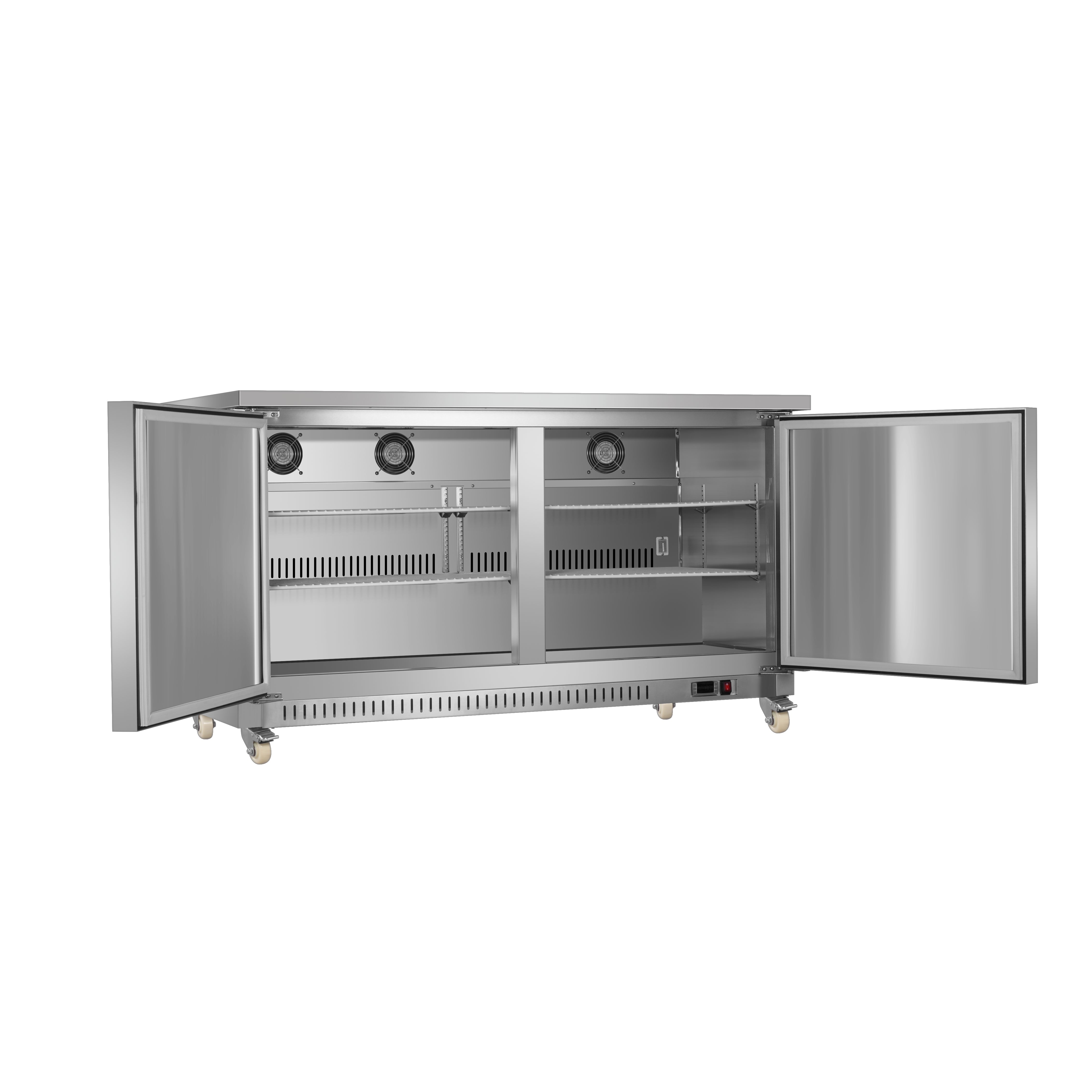 Sub-equip, 72" Undercounter Freezer