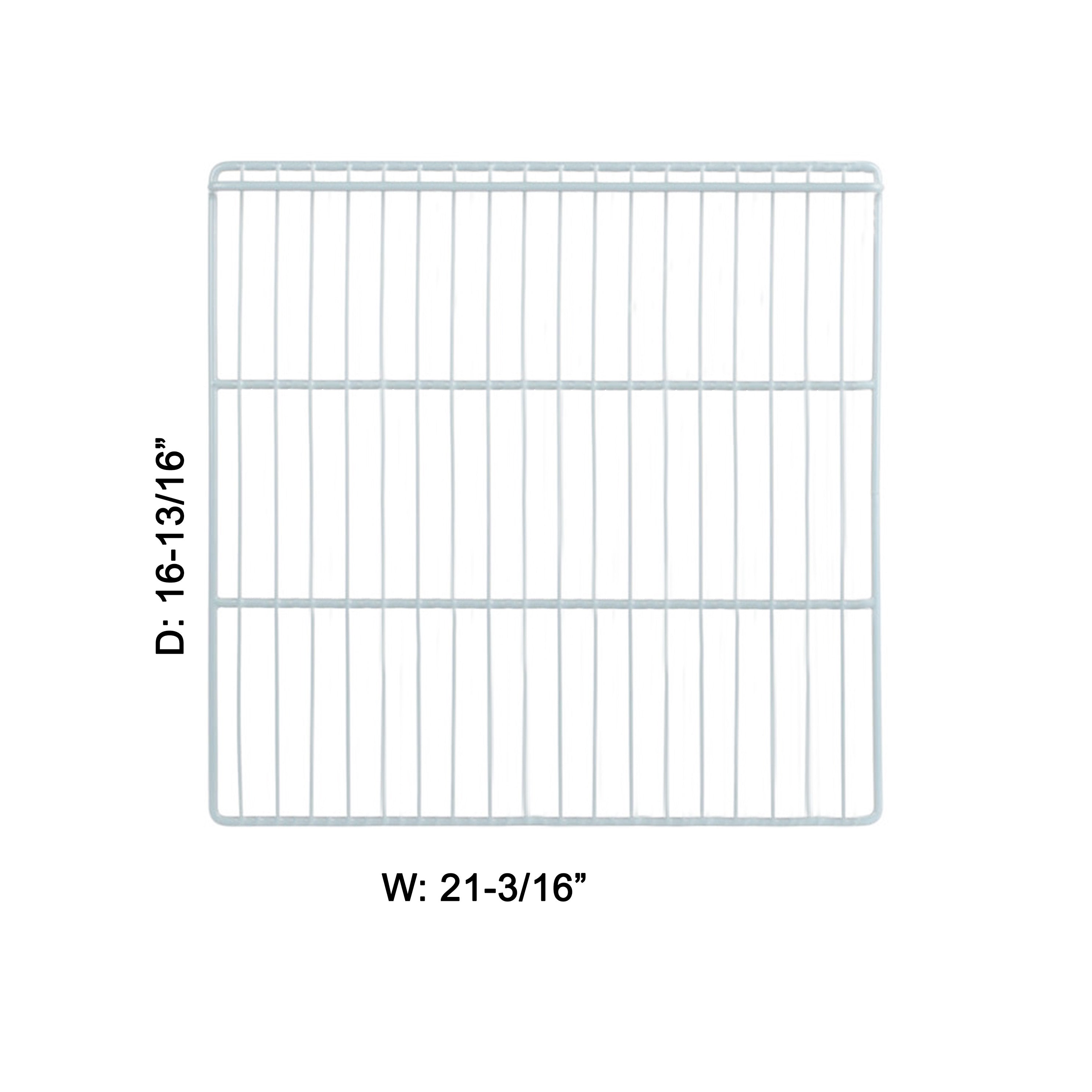 Sub-equip, Commercial refrigeration Wire Shelf, White, 21-3/16"x 16-13/16"