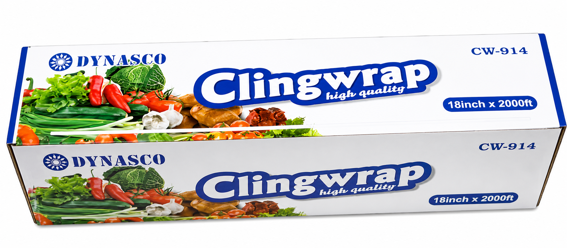 CW-914, 914 Foodservice Film,18"X2000"(9" diameter x 2.75" height) ,Dynasco