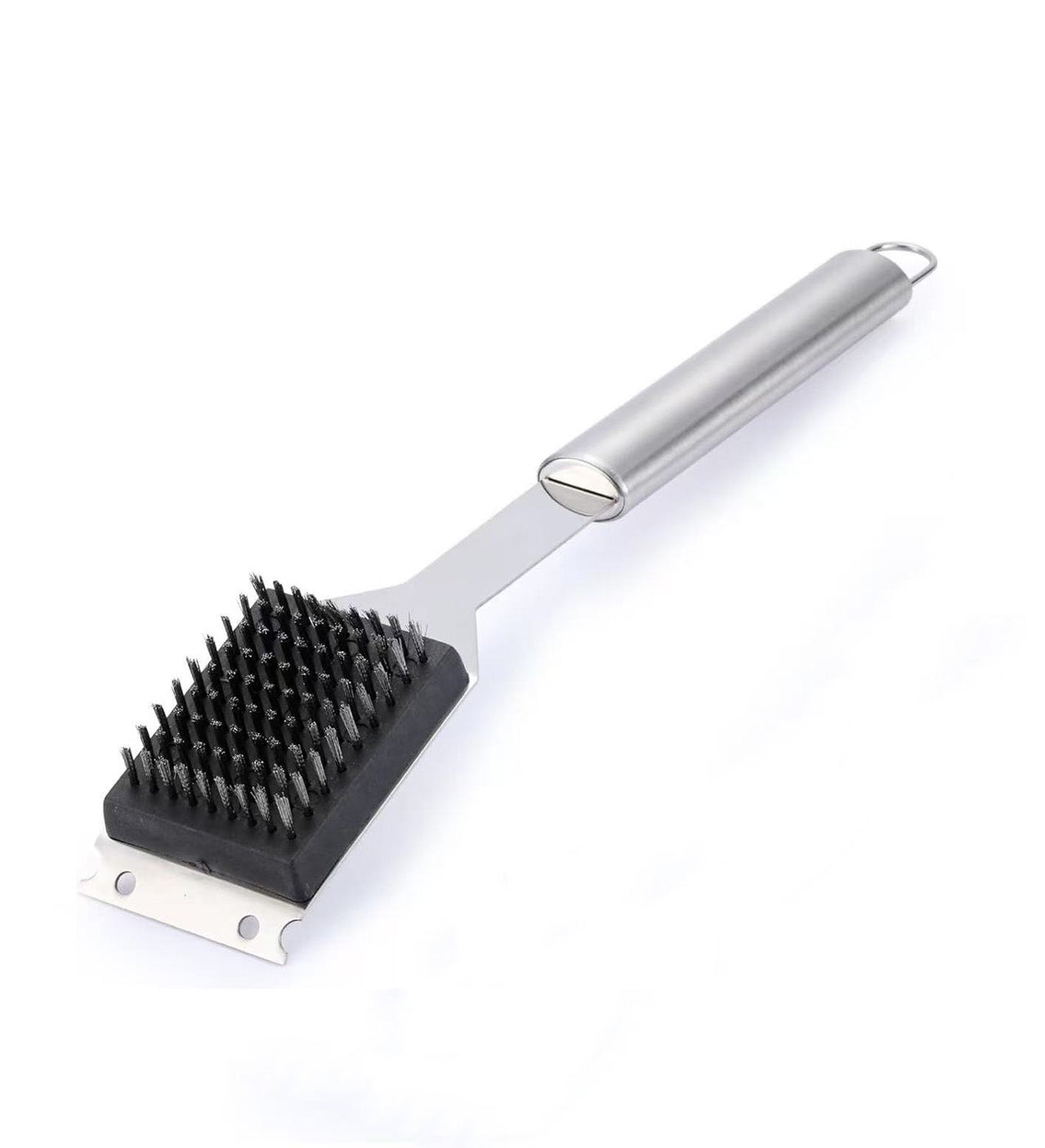 Chefco, 16" 2-in-1 Stainless Steel Grill Cleaning Brush And Scraper, Stainless Steel BBQ Grill Cleaning Brush (BR-16S) - Chefcoca