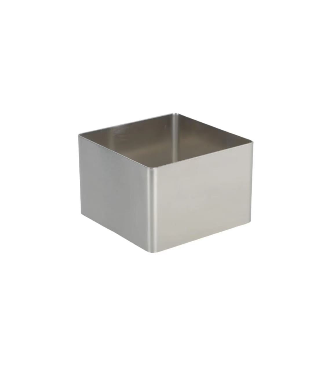 Chefco, 9863, 5"  Stainless Steel Square  Mousse Ring-(5cm/2"H)