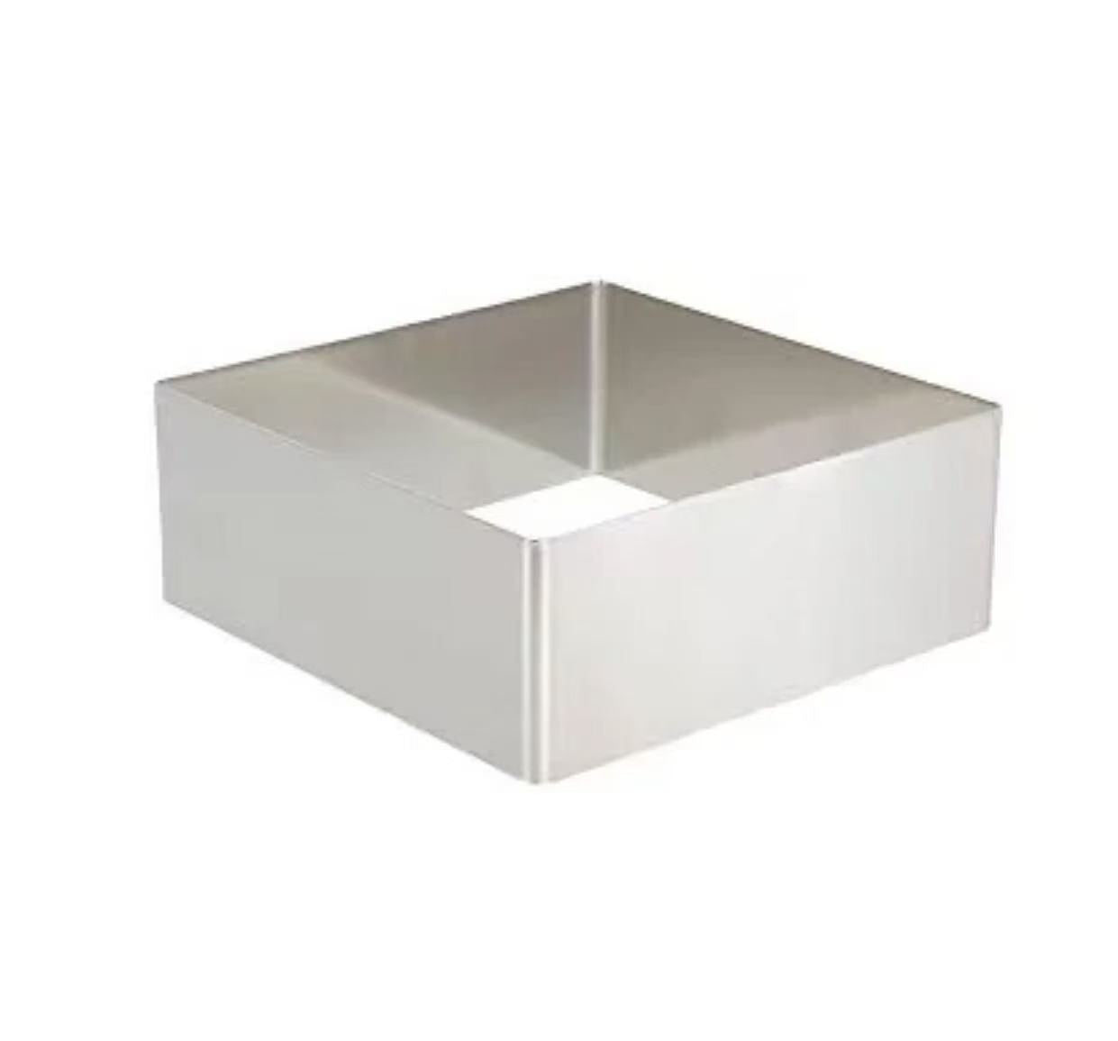 Chefco, 9867, 7"  Stainless Steel Square  Mousse Ring-(5cm/2"H)