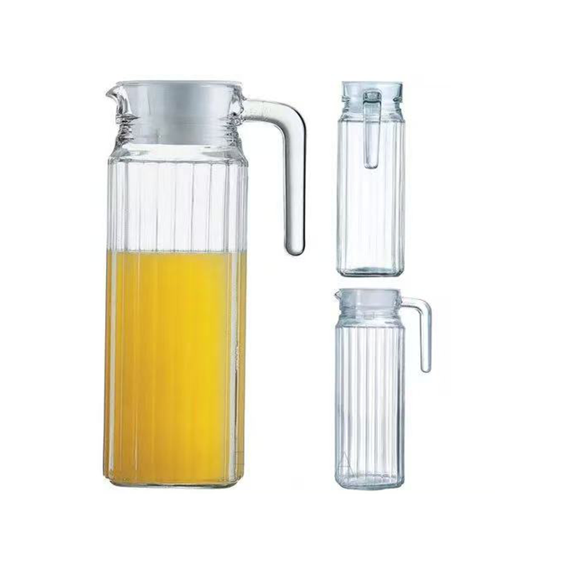 Pichet à eau en verre à base octogonale 1,1 L
