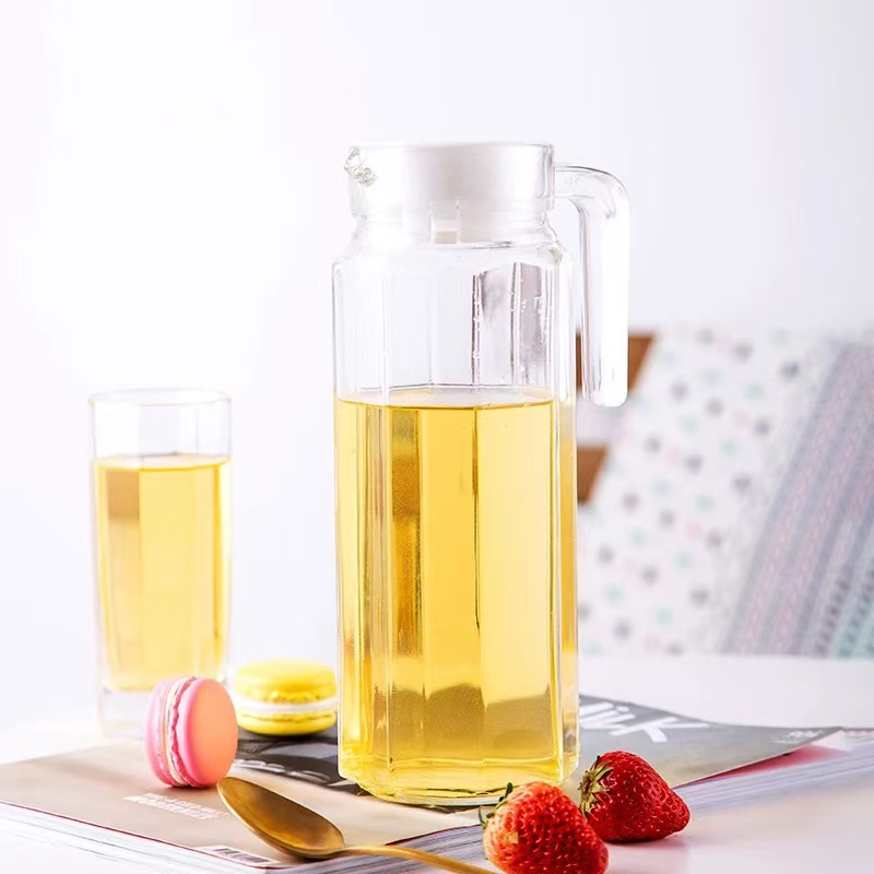 Chefco, Octagon Base Glass Water Pitcher 1.1L (G23354)
