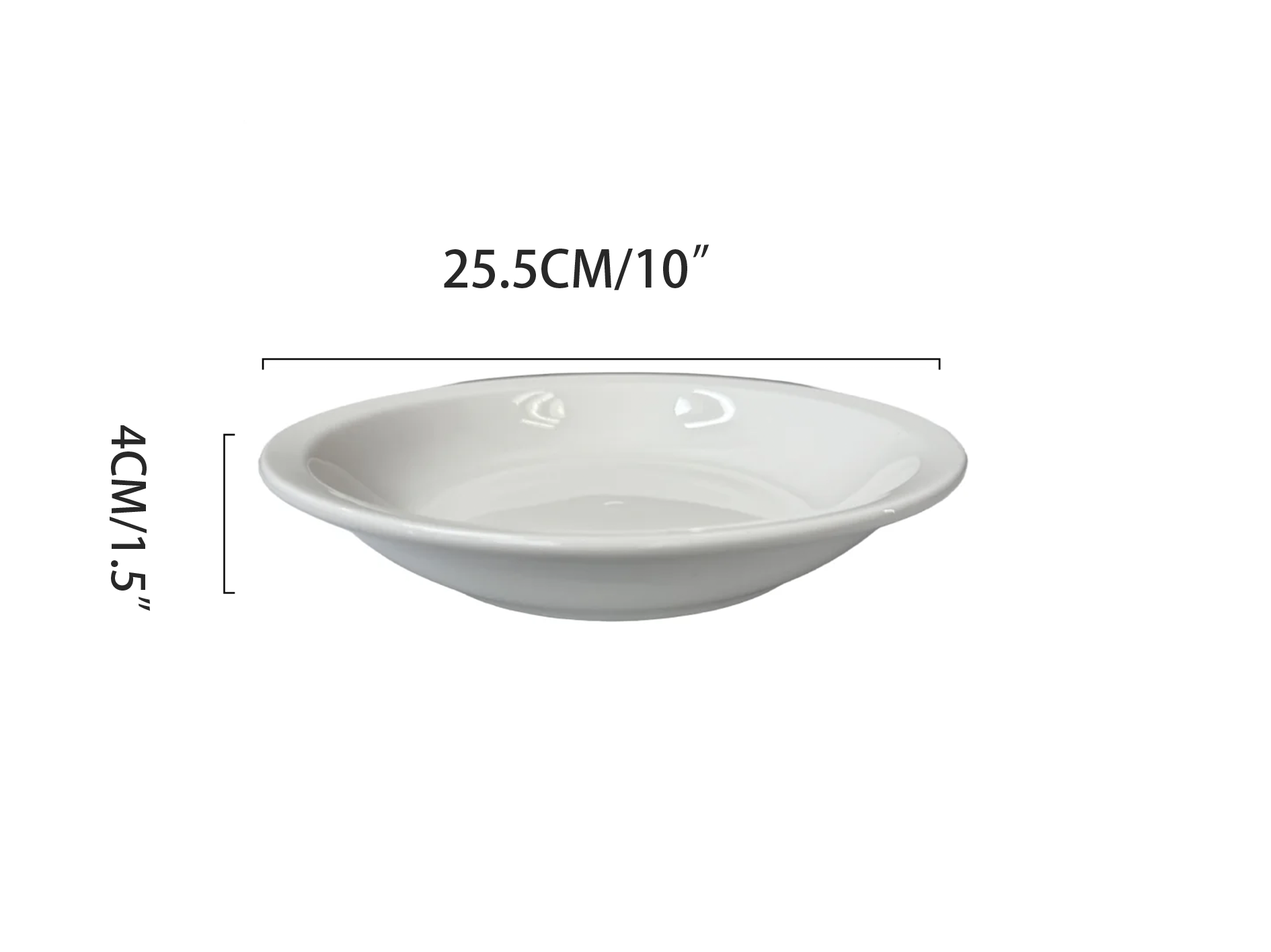 Chefco, PT00099,Porcelain Rinmmed Salad Bowl