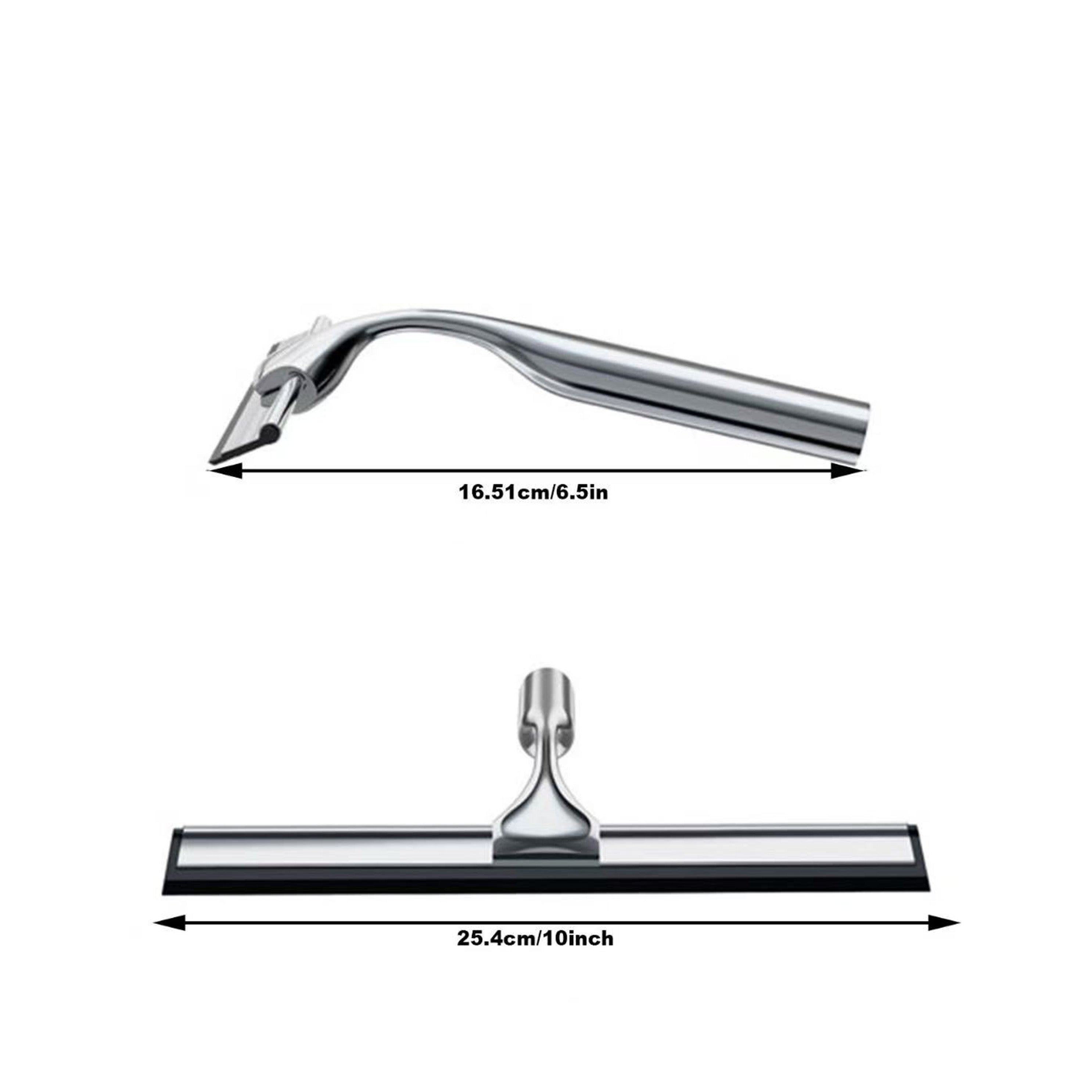 Chefco, SJ-106, All Purpose Shower Squeegee Stainless Steel For Bathroom Shower Glass Car Window Cleaning 10"