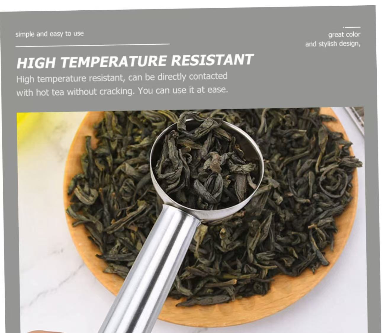 Chefco, STB-4, Stainless Steel Tea Infuser Spoon  for Loose Leaf Tea Brewing - Chefcoca