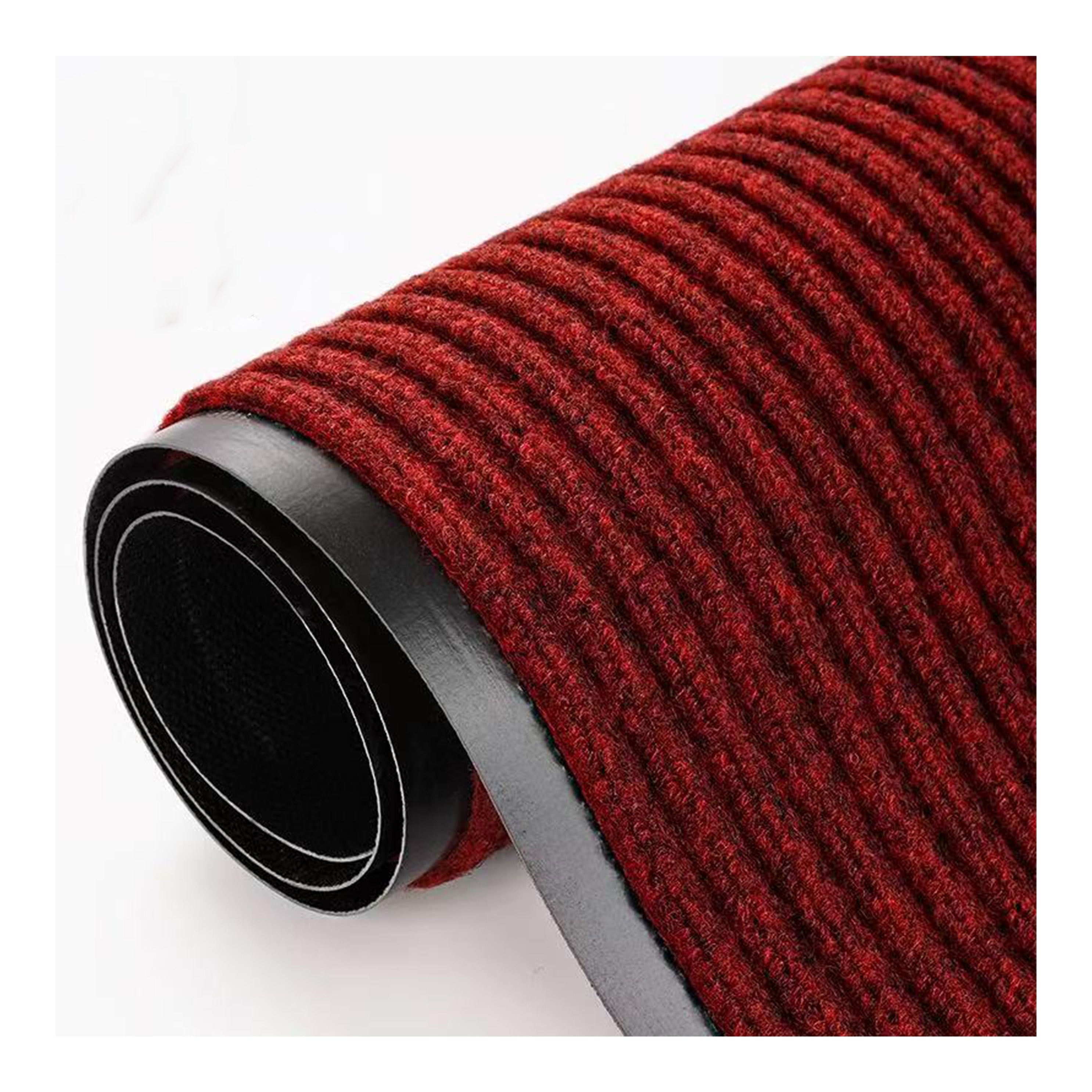Sub-equip, SFM-35U, Commercial Carpet Floor Mat with DoubleStripe- 36" x 60"Burgundy