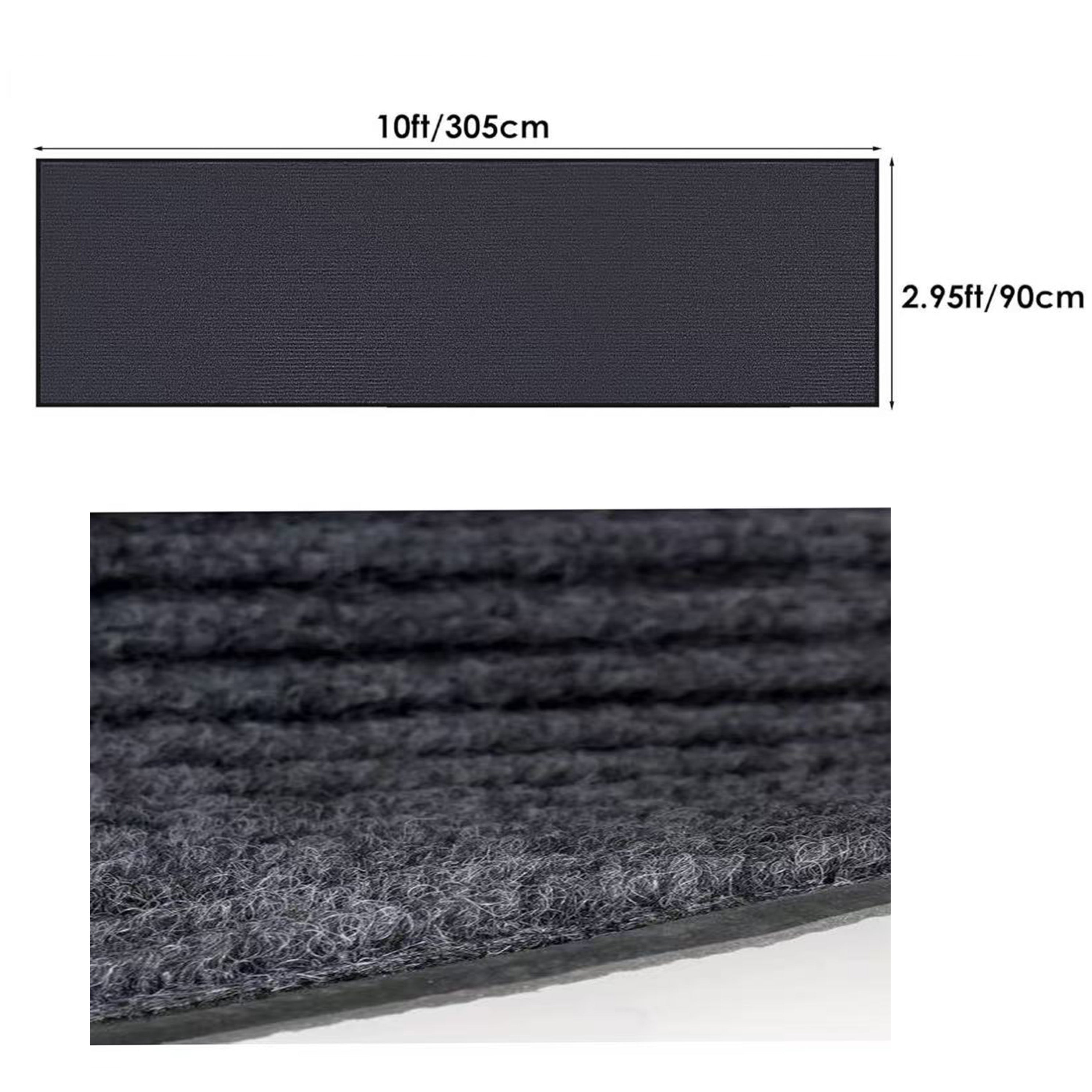Sub-equip, DFM-310C, Commercial Carpet Floor Mat with DoubleStripe- 36" x 120"Charcoal