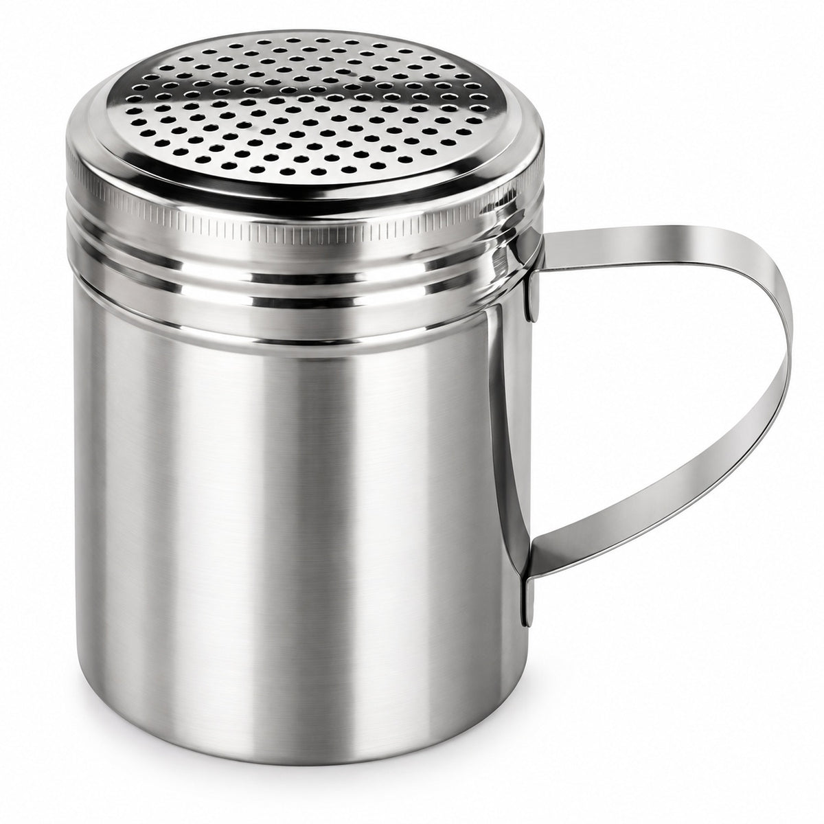 CHEFCO,DRG-10SH, 10OZ S/S Dredger 10 OZ with Handle - Chefcoca