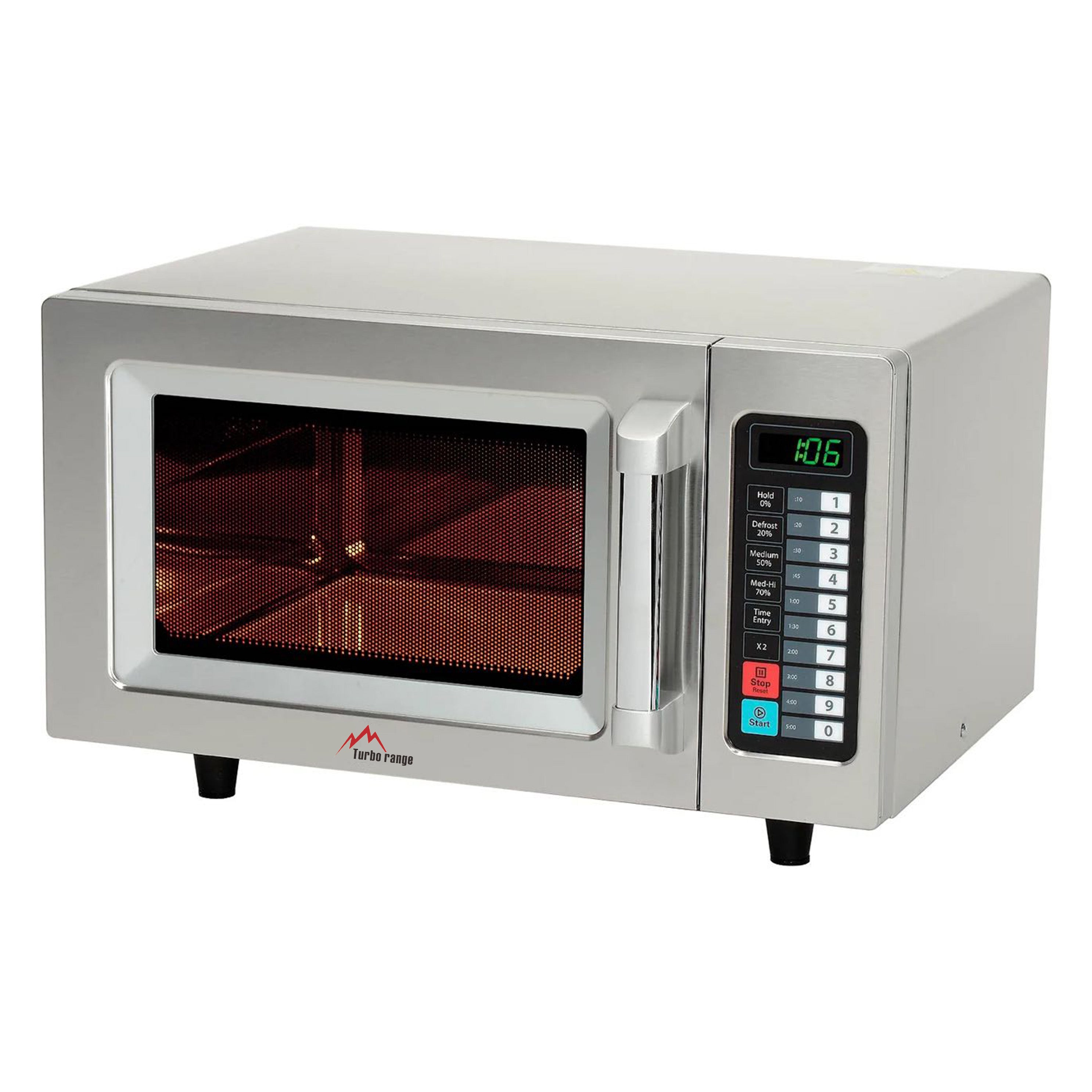 Turbo Range EM025FJT Light-Duty Commercial Microwave Oven with Touch Controls - 25L, 1000W