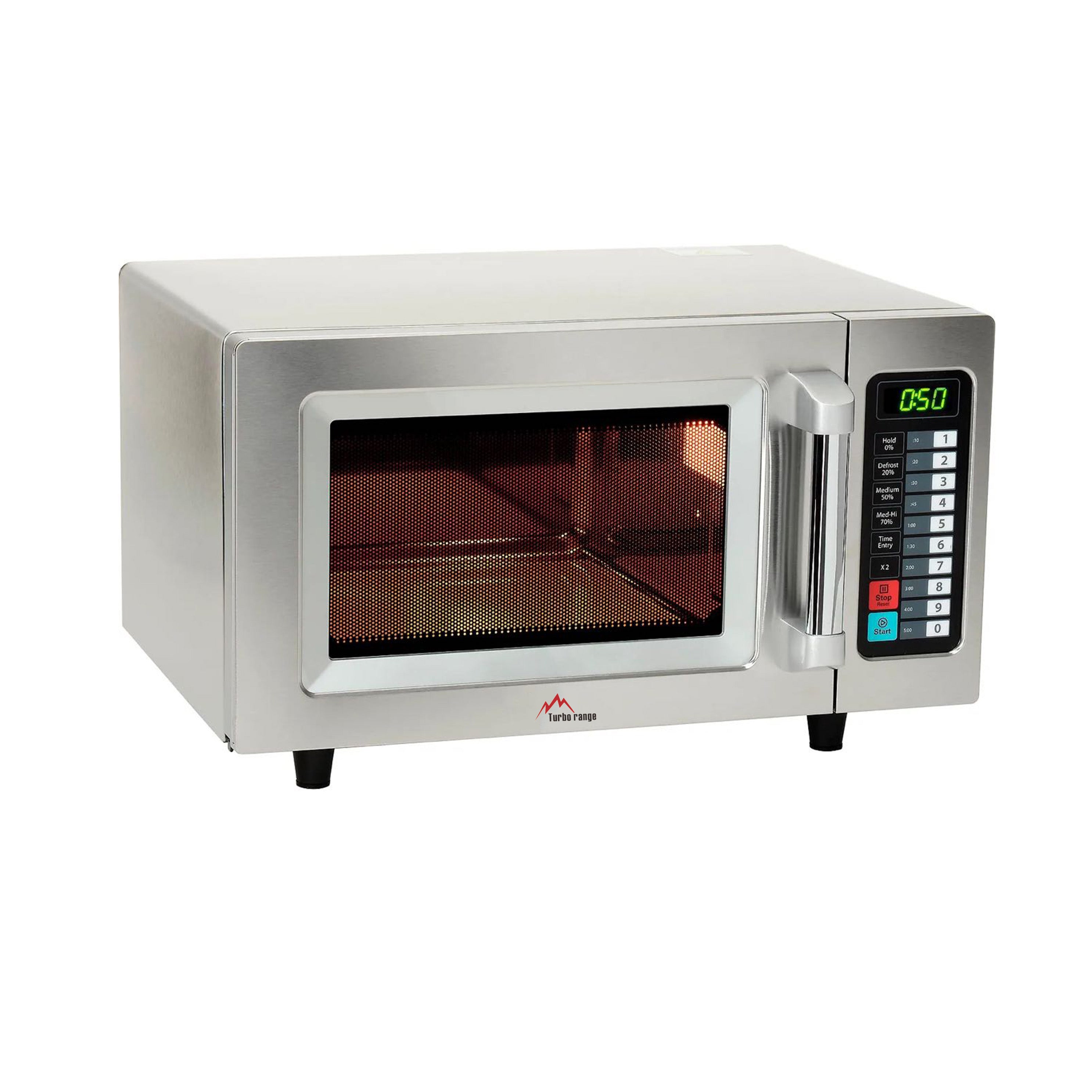 Turbo Range EM025FJT Light-Duty Commercial Microwave Oven with Touch Controls - 25L, 1000W