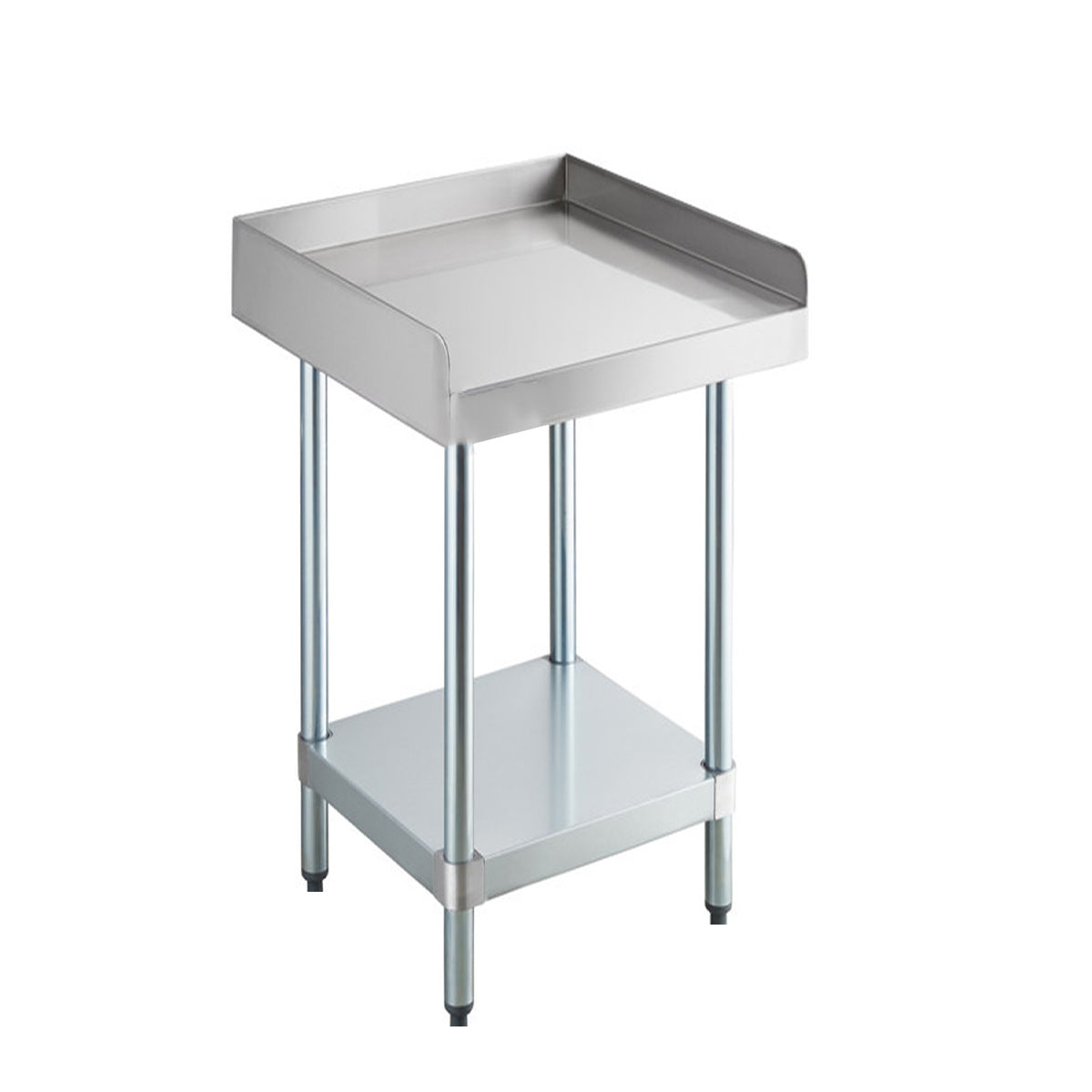 30" x 18" 18-Gauge Stainless Steel Equipment Stand with Galvanized Undershelf