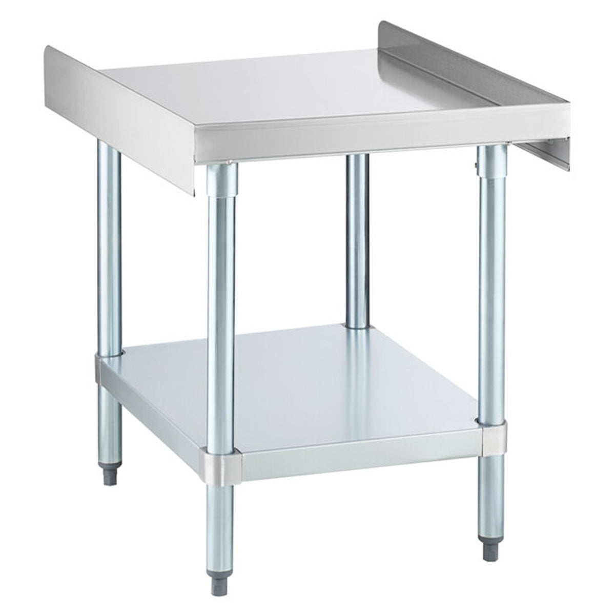 30" x 24" 18-Gauge Stainless Steel Equipment Stand with Galvanized Undershelf