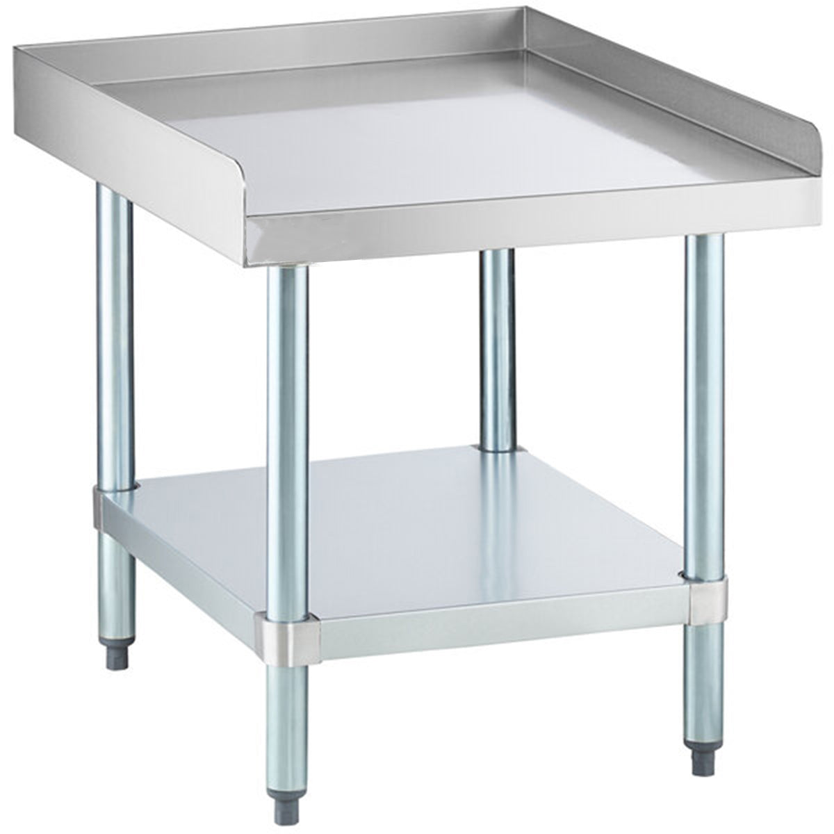 30" x 24" 18-Gauge Stainless Steel Equipment Stand with Galvanized Undershelf - Chefcoca