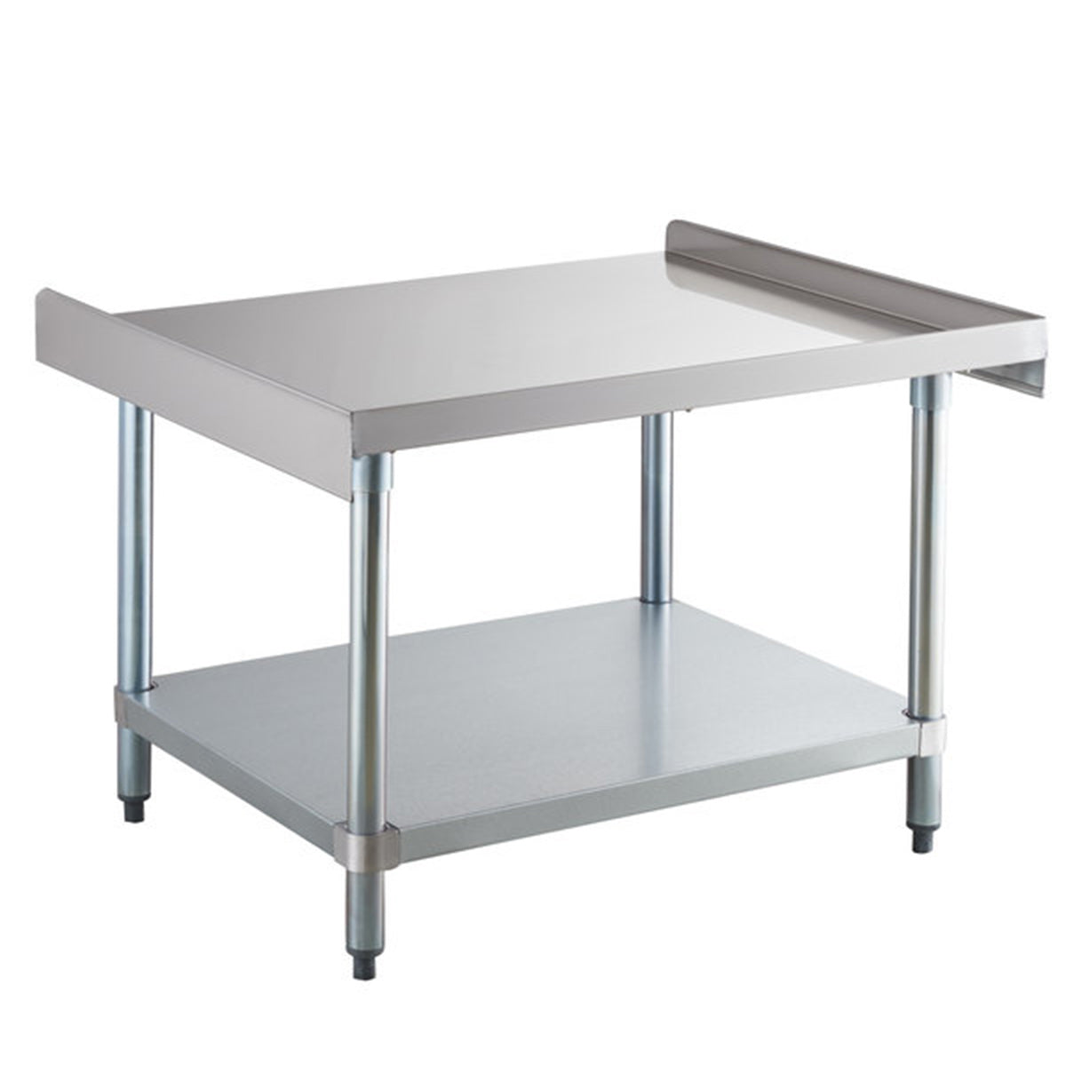 30" x 36" 18-Gauge Stainless Steel Equipment Stand with Galvanized Undershelf