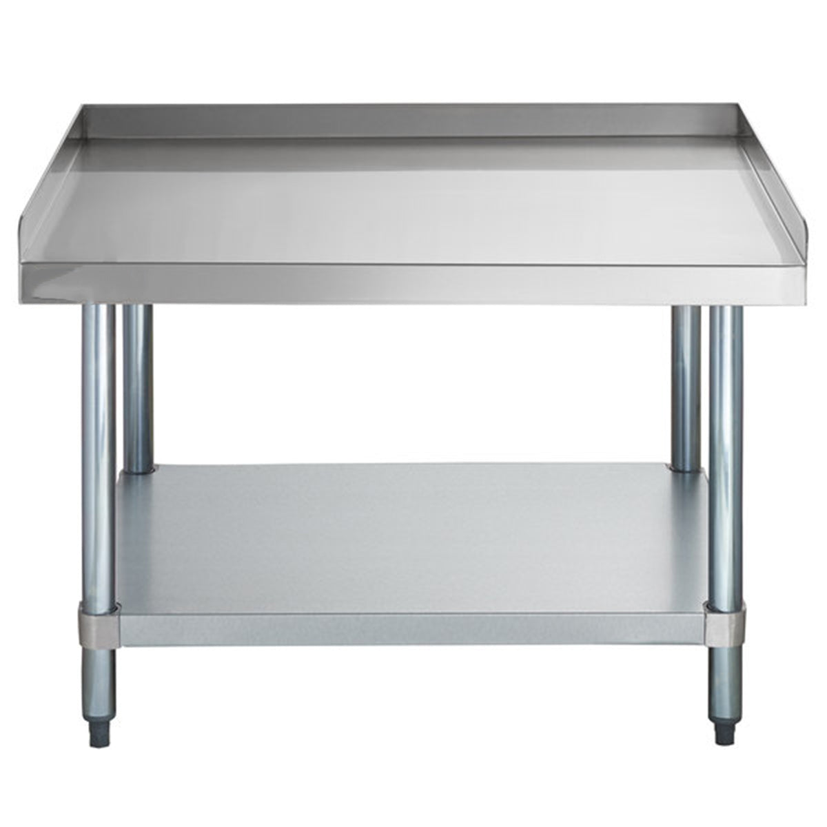 30" x 36" 18-Gauge Stainless Steel Equipment Stand with Galvanized Undershelf