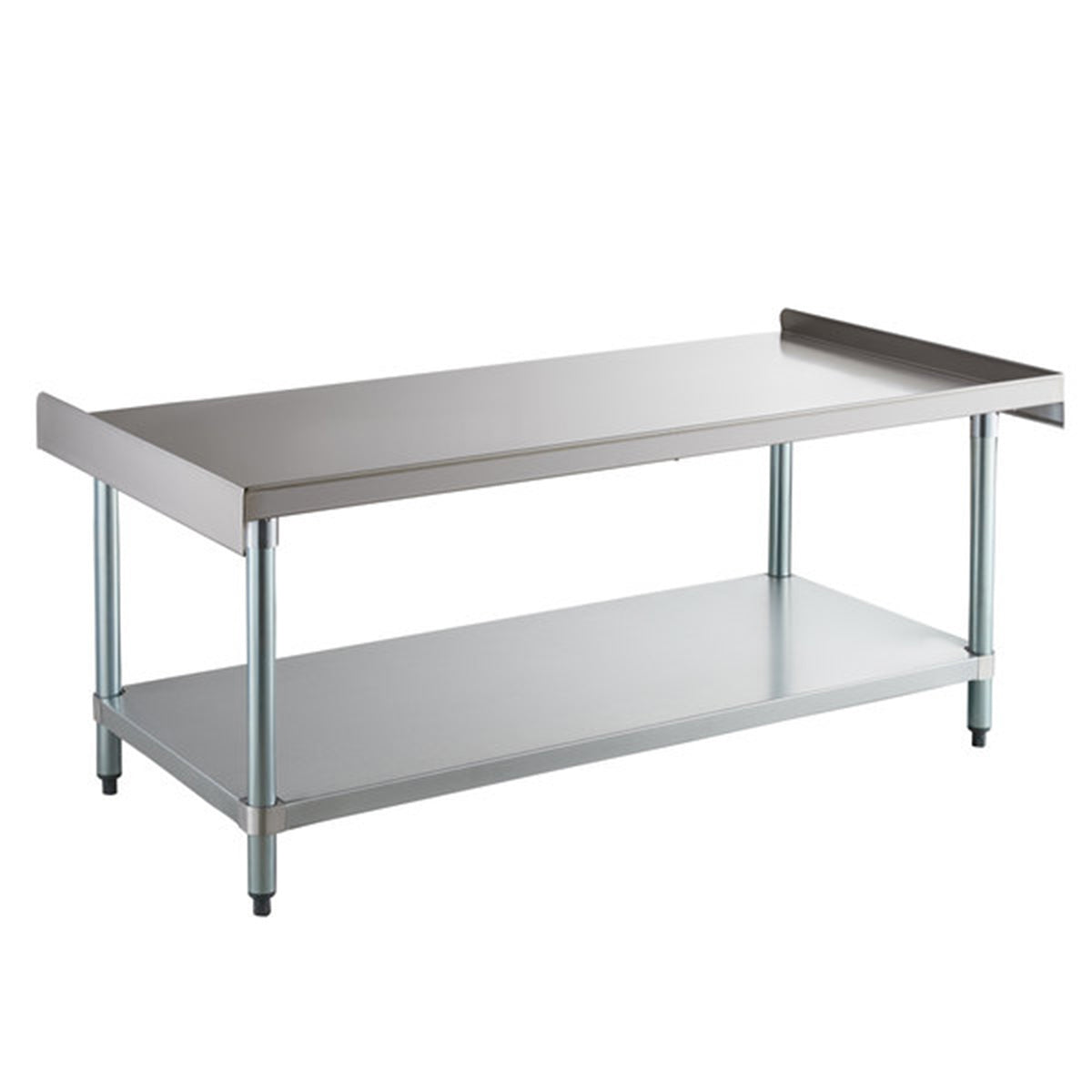 30" x 60" 18-Gauge Stainless Steel Equipment Stand with Galvanized Undershelf - Chefcoca