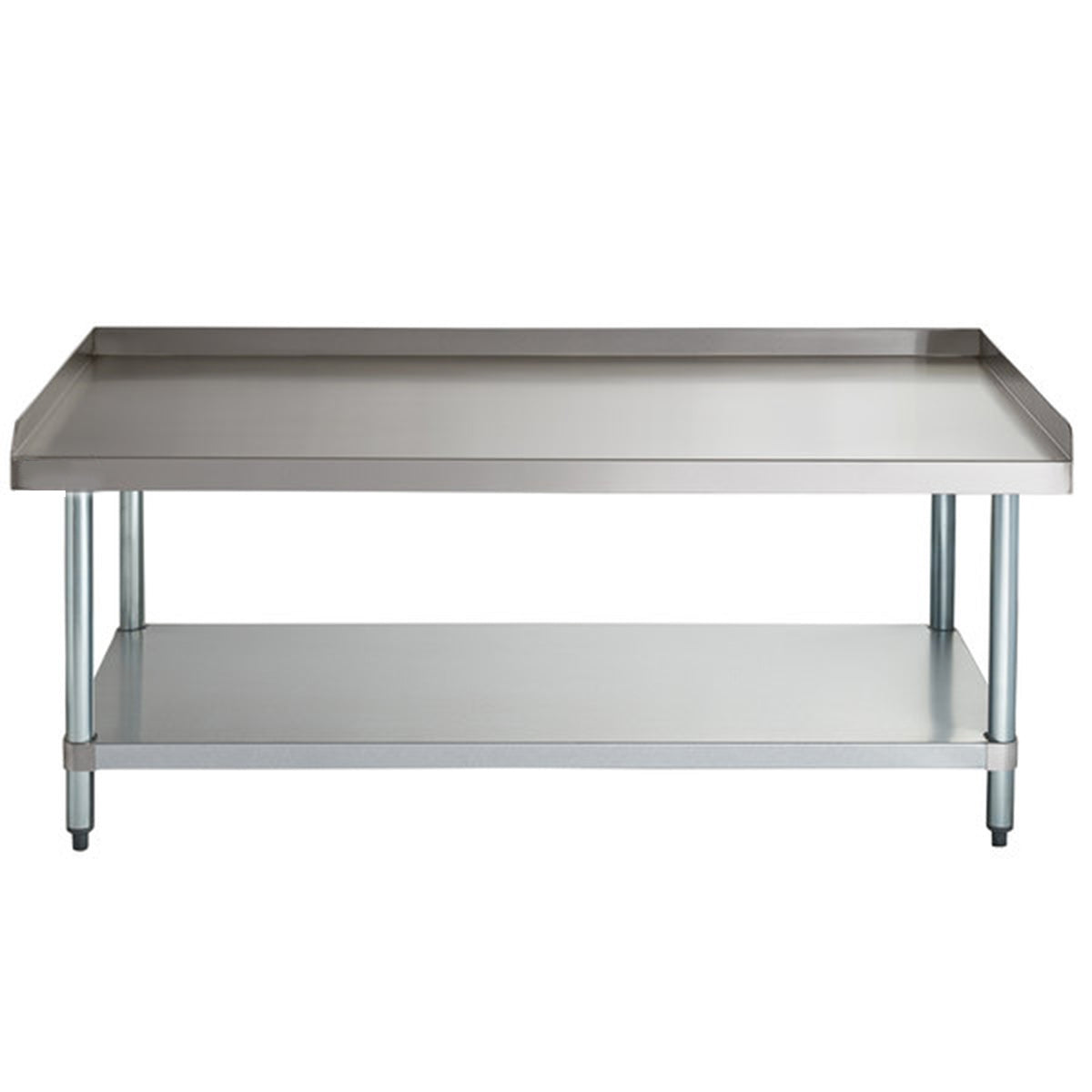 30" x 60" 18-Gauge Stainless Steel Equipment Stand with Galvanized Undershelf - Chefcoca