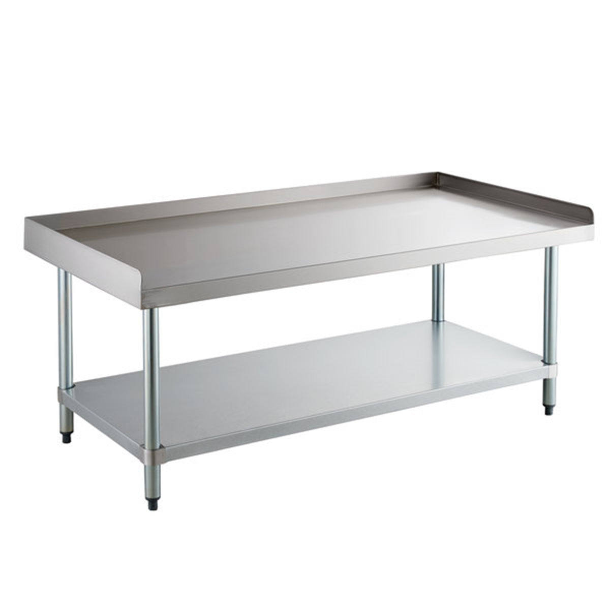 30" x 60" 18-Gauge Stainless Steel Equipment Stand with Galvanized Undershelf