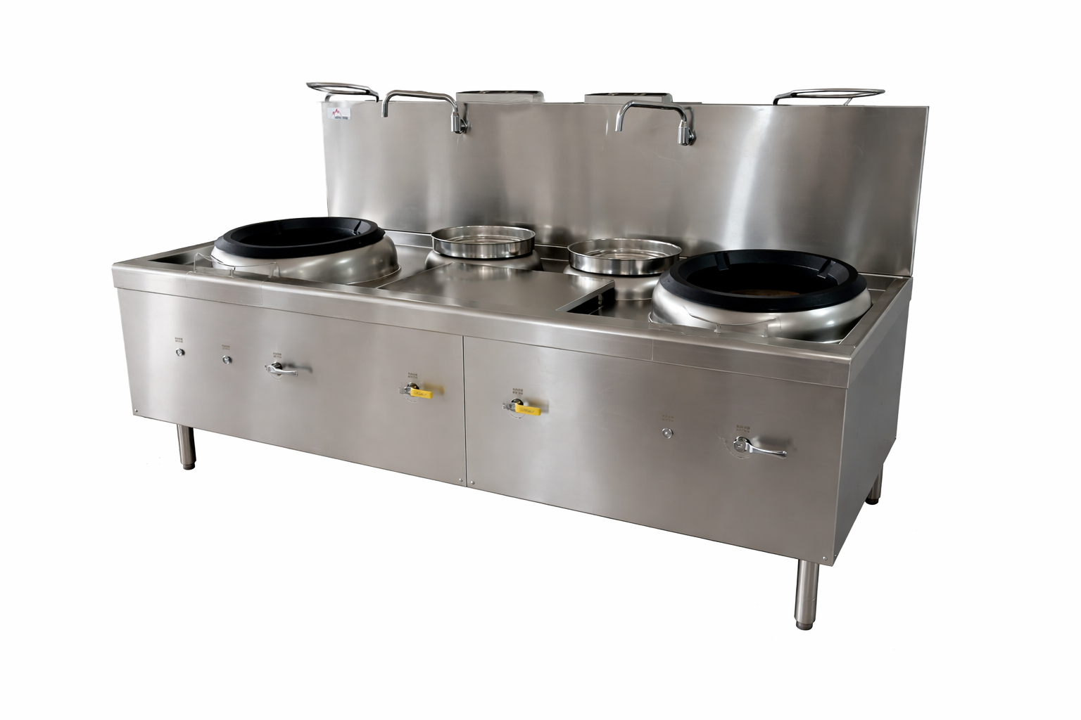 Turbo Range,EW5-2-2A, Double Wok Range with 2 boil pots- 307,080 BTU (84.7" x 41.33 x 31.89"/49.59")