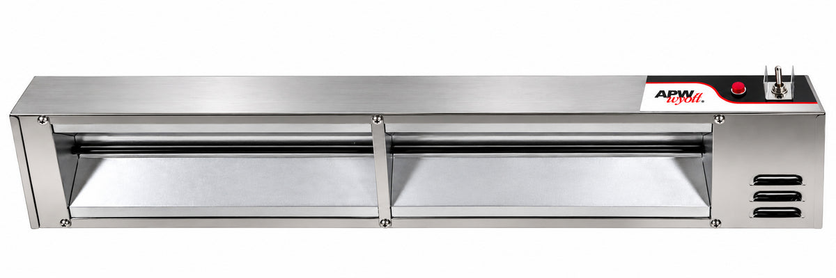 FD-48H-T, APW Single Calrod Overhead Warmer, 48", 120V, 1265W, 1 Year Warranty
