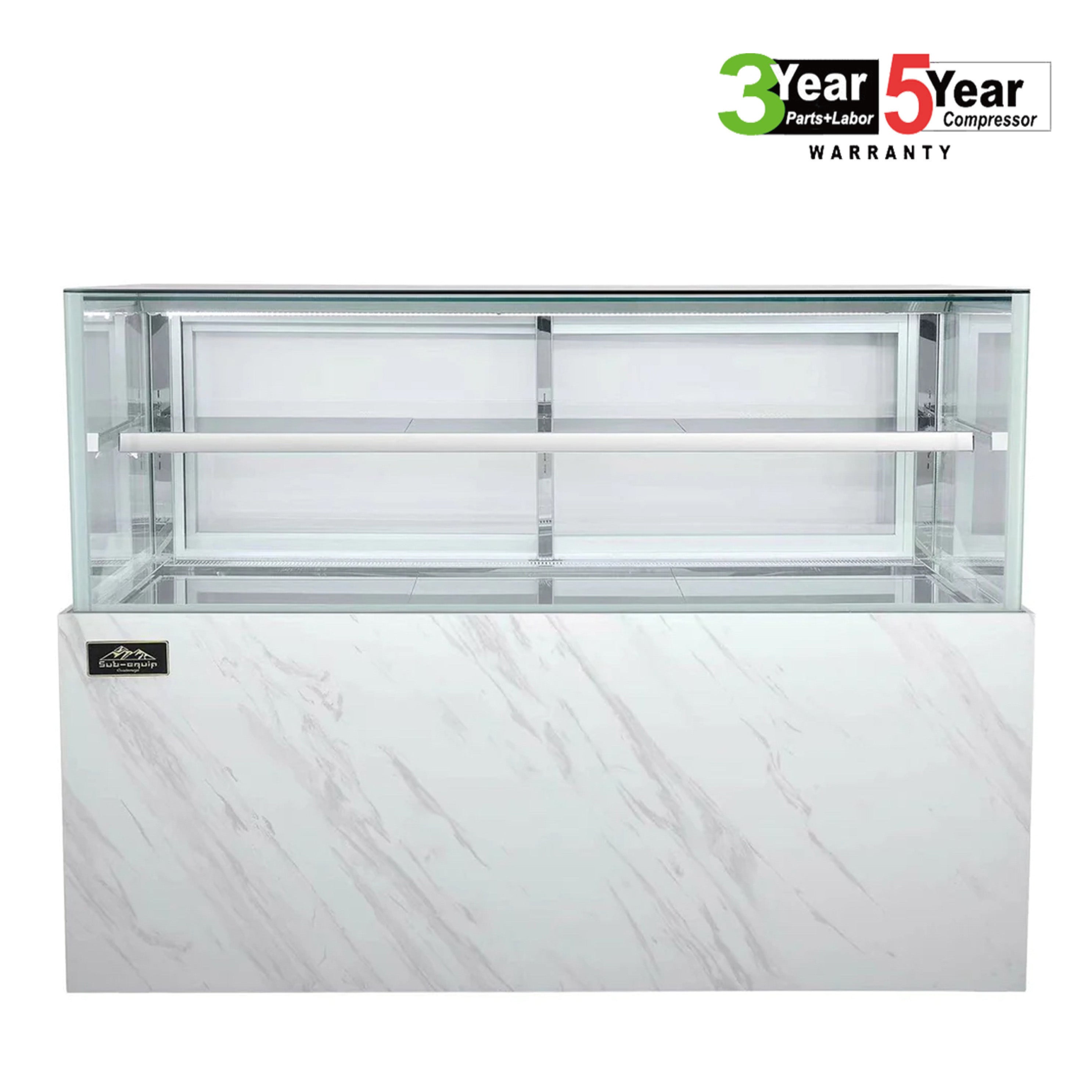 Sub-equip, 71"Cake Display Showcase,Refrigerated Bakery Display Case with LED Lighting - Chefcoca