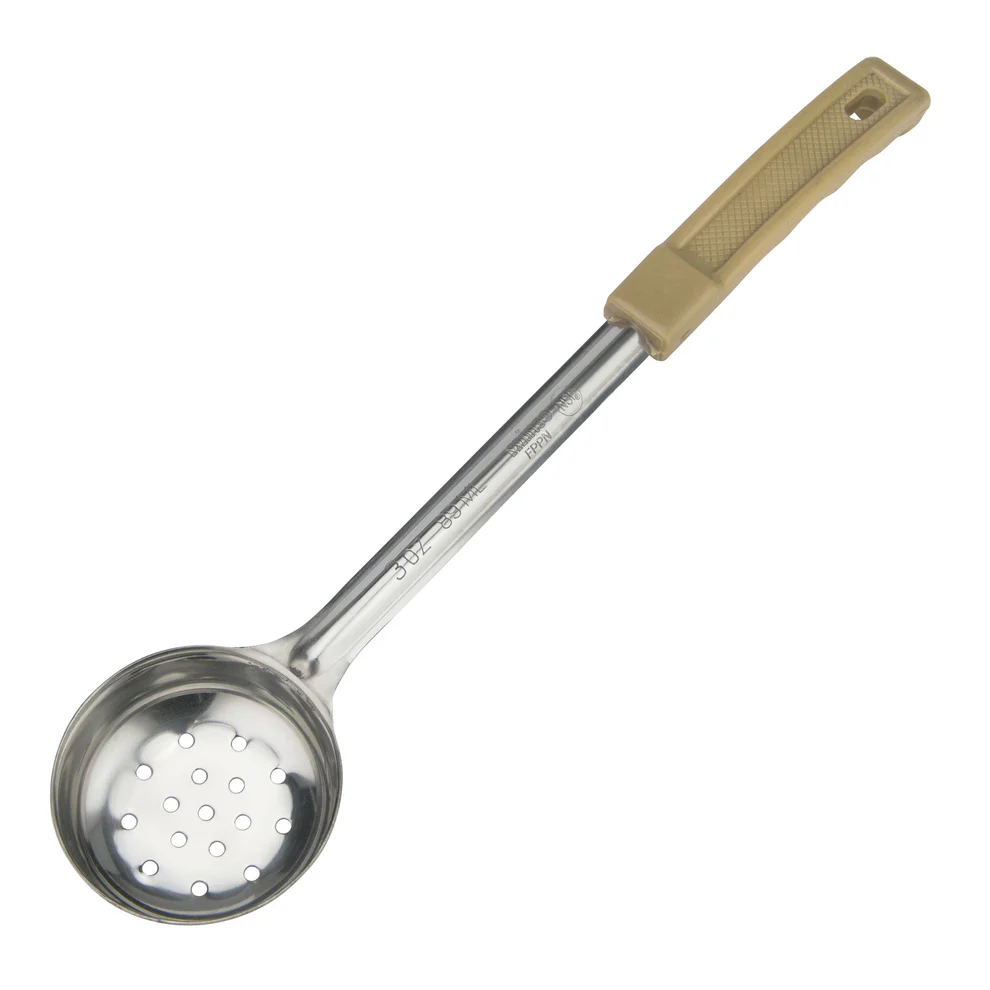 FPPN-3 - Winco Prime One-Piece Stainless Steel Portioners - Perforated, 3 oz - Chefcoca