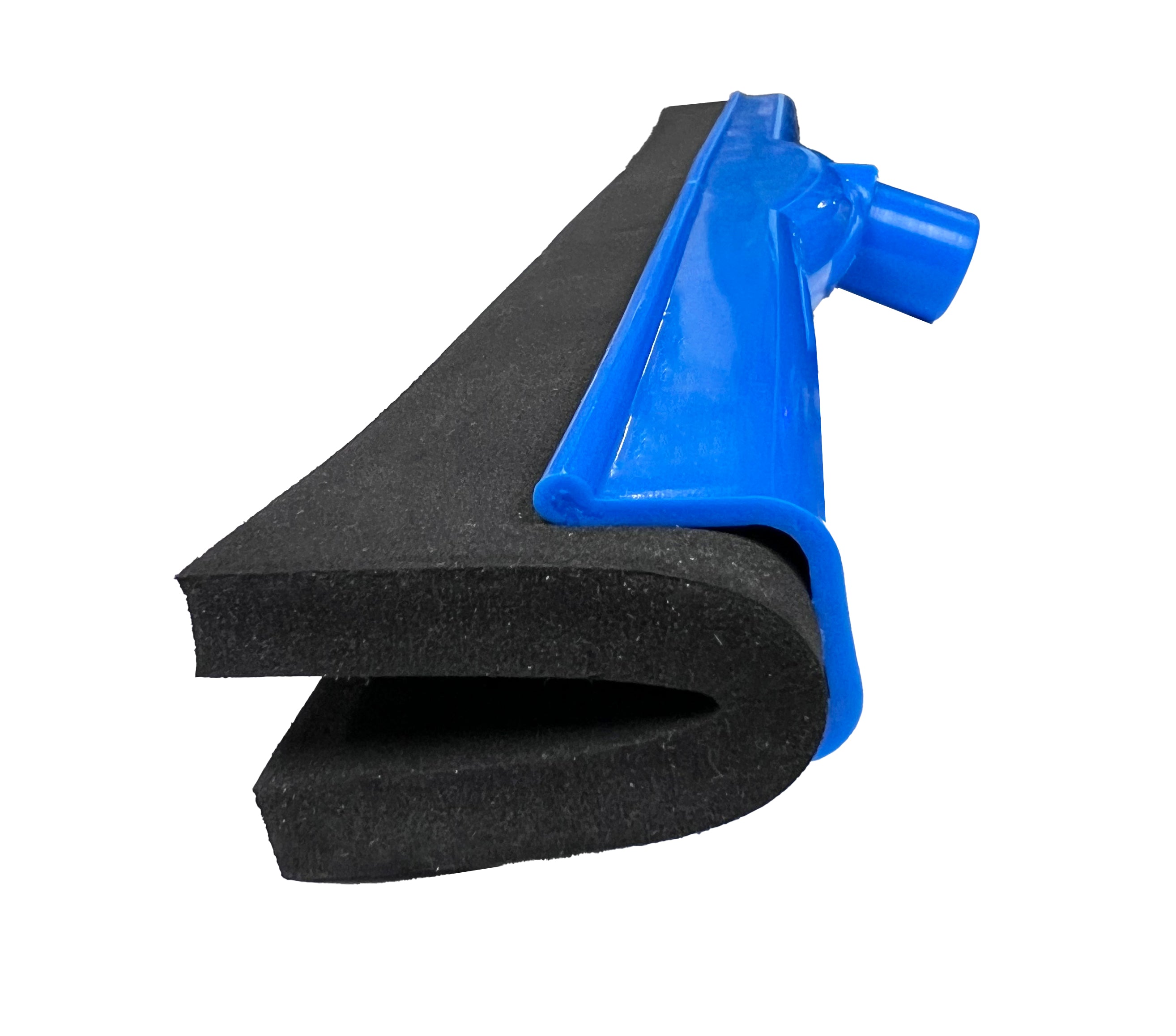 18" Wide Floor Squeegee, Black Double Foam with Plastic Handle, Head only (FS-P14)