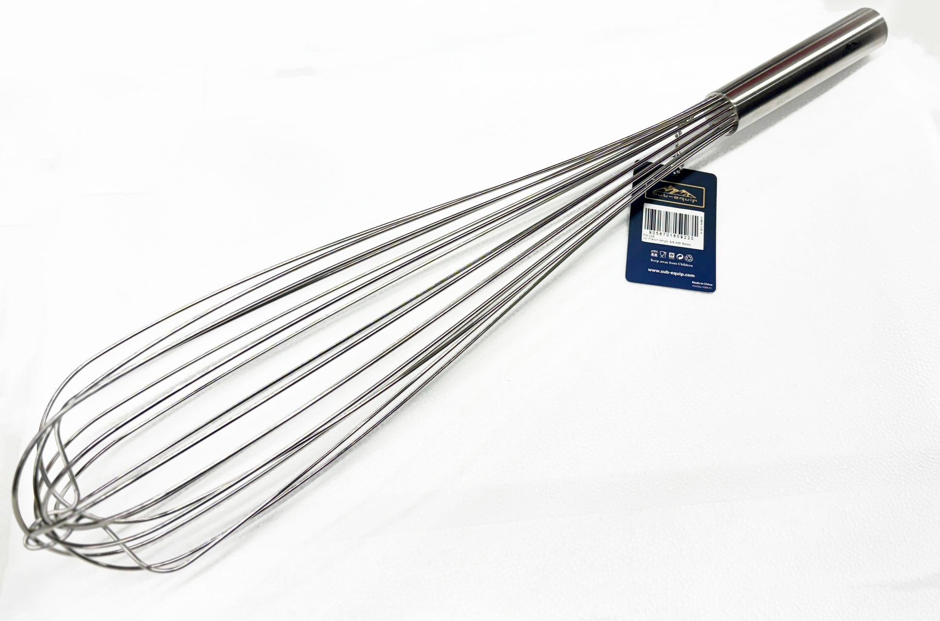 Sub-Equip, 24" Stainless Steel  French Whips With Epoxy