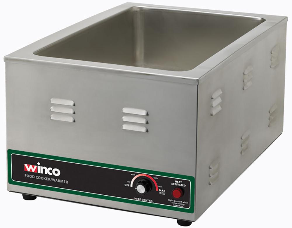 Winco FW-S600 Electric Food Warmer, Stainless Steel - Chefcoca