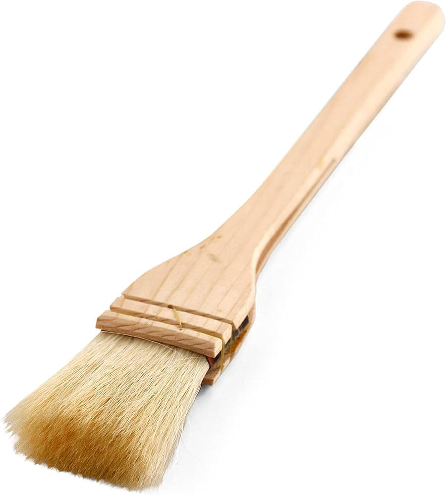1.7" Flat hake brushes, soft goat hair brush and hake paint brush with solid wooden handle for watercolor - Chefcoca
