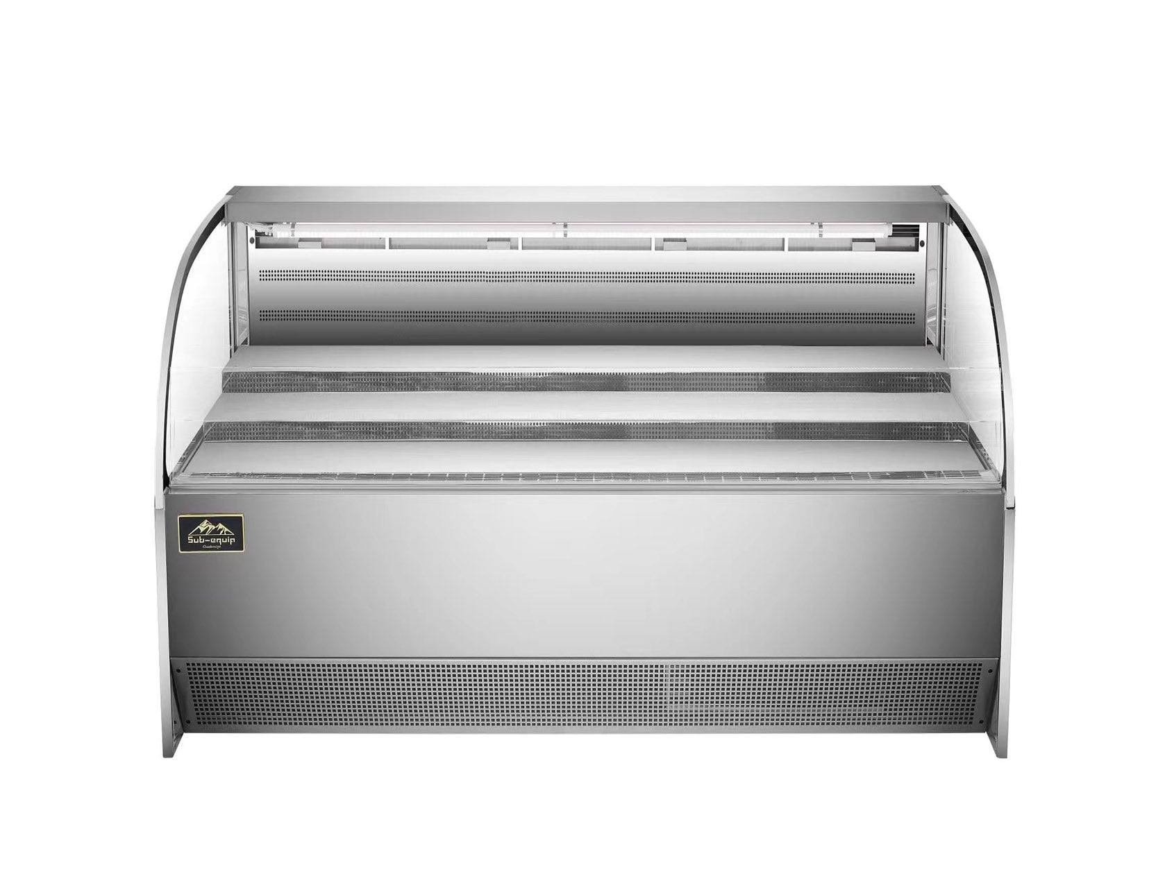 Sub-equip,59" Low Profile Horizontal Air Curtain Open Refrigerated Display Case, Grab and go Refrigerator(W59" X D34"X H33") - Chefcoca